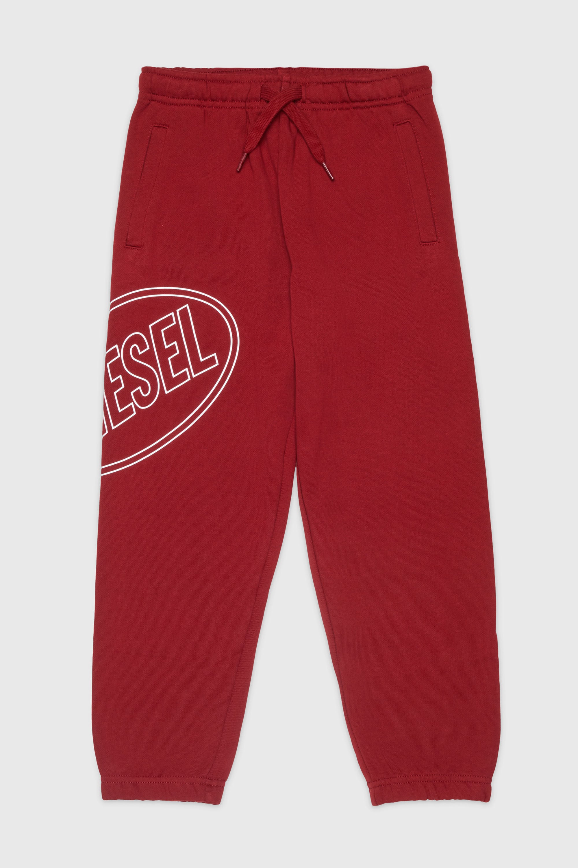 Diesel - PCIRCLE, Man's Sweatpants with side print in Red - 1