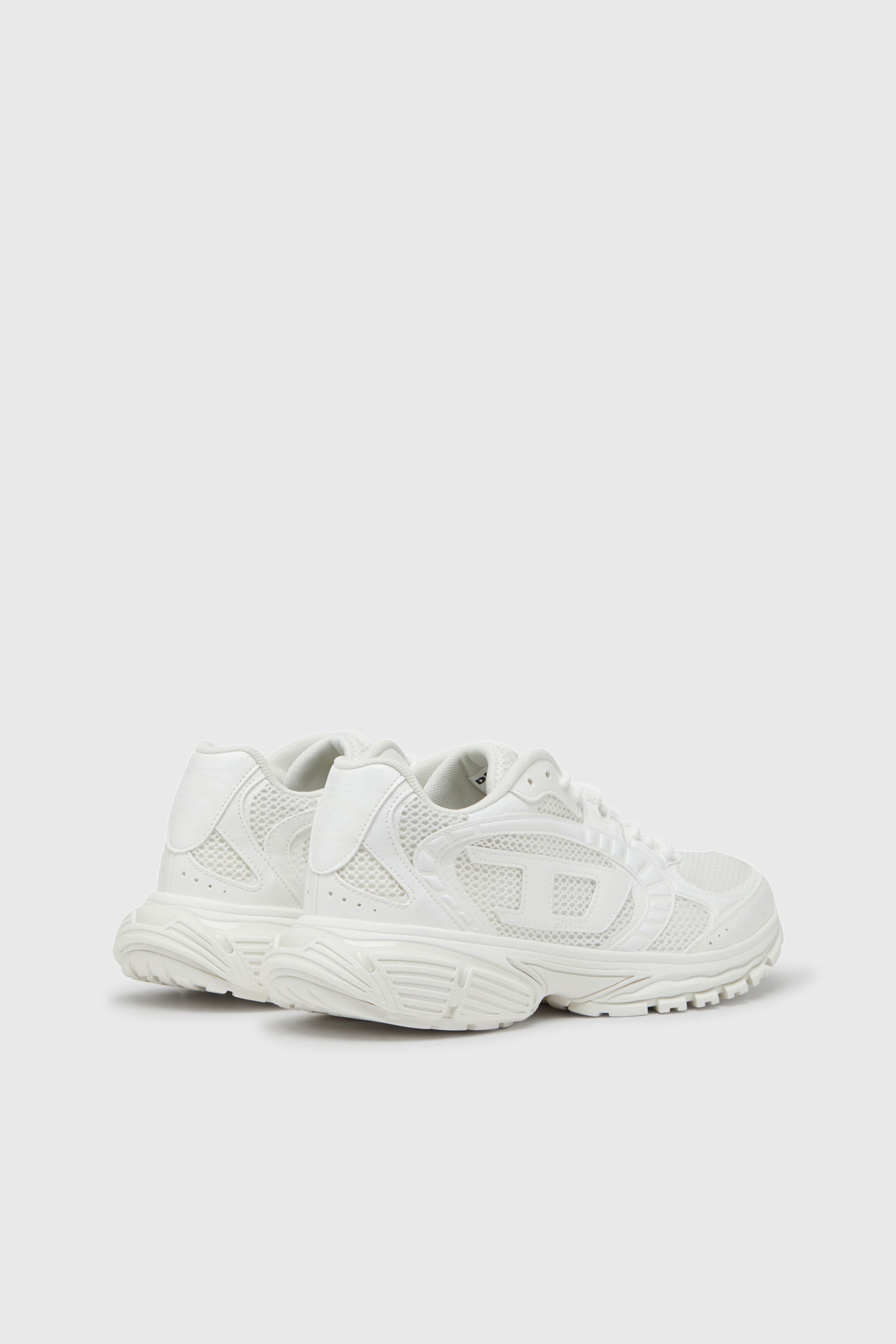 Diesel - S-PRO-V-DENSE LOW W, S-Pro-V-Dense-Zapatillas de malla monocrom&aacute;tica con logotipo Oval D Mujer in Blanco - 3