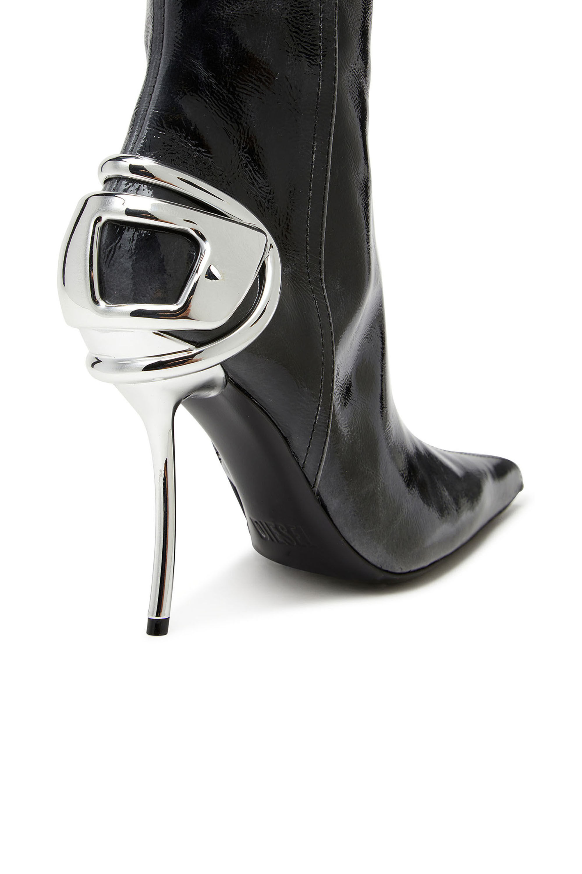 Diesel - D-TEN&HALF HB, D-Ten&Half - Botas de cuero hasta la rodilla Mujer in Negro - 5