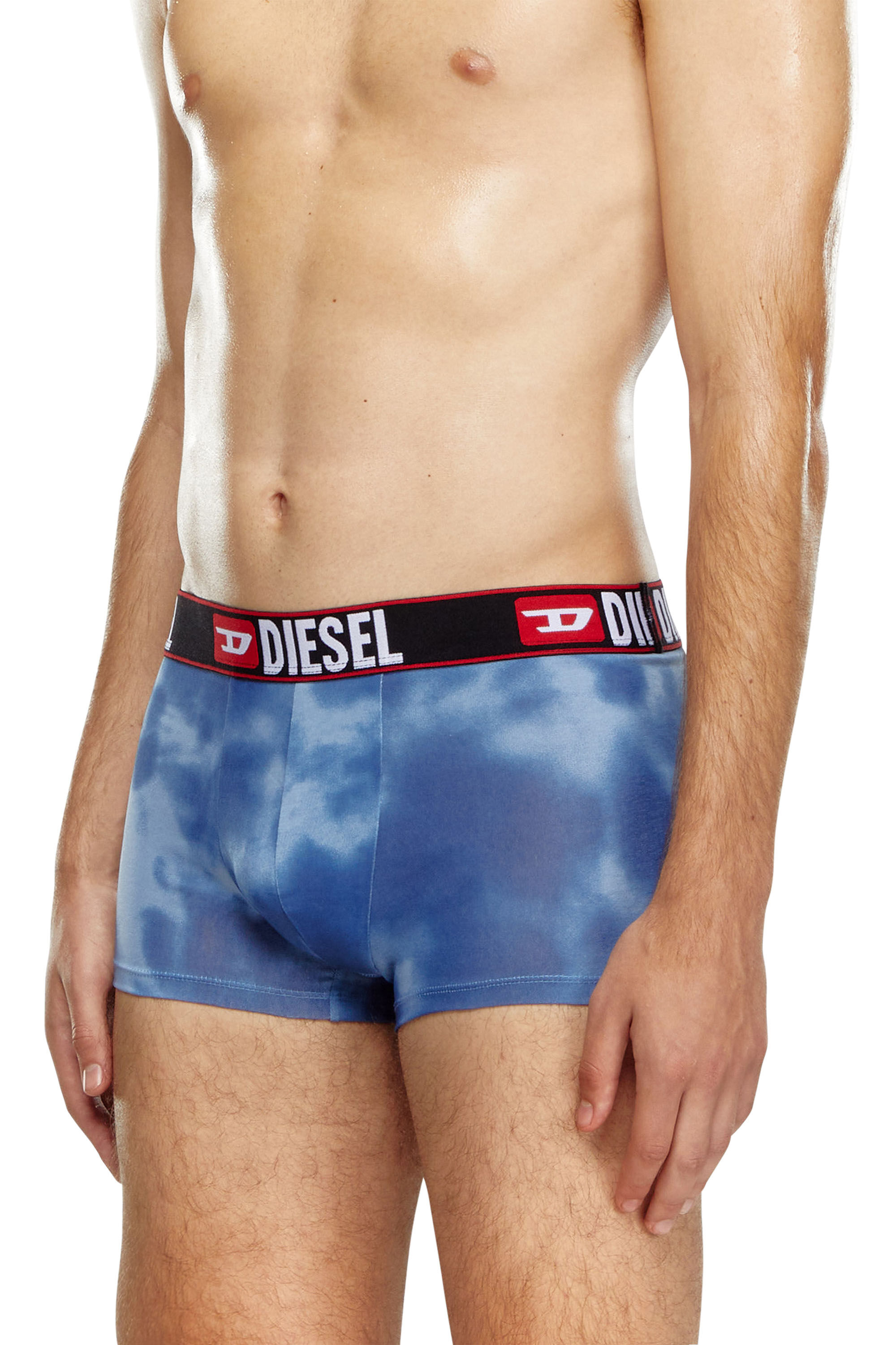 Diesel - UMBX-DAMIEN, Bóxers ajustados con estampado nublado Hombre in Azul marino - 3