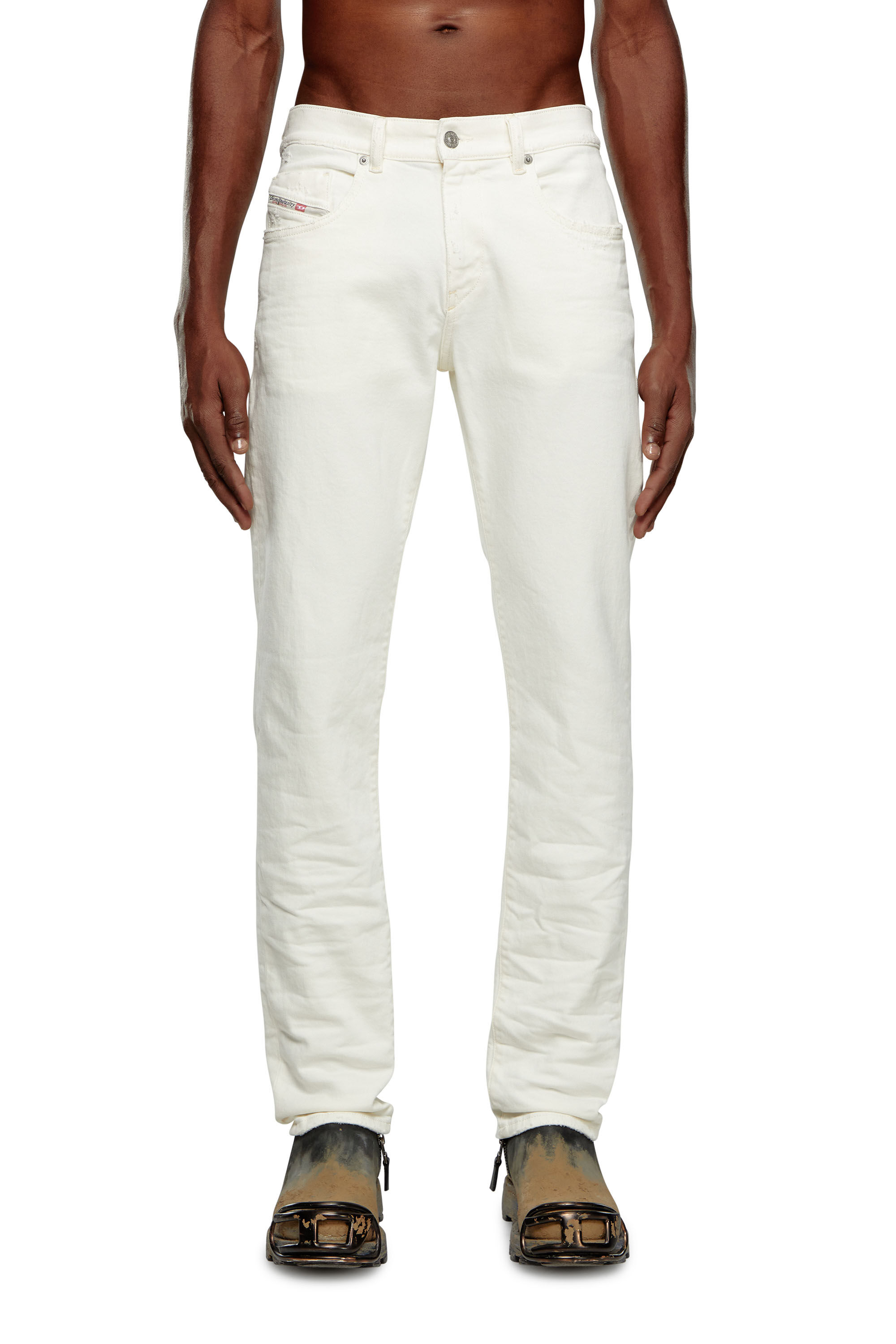 Diesel - Slim Jeans 2019 D-Strukt 09I15, Blanco - Image 3