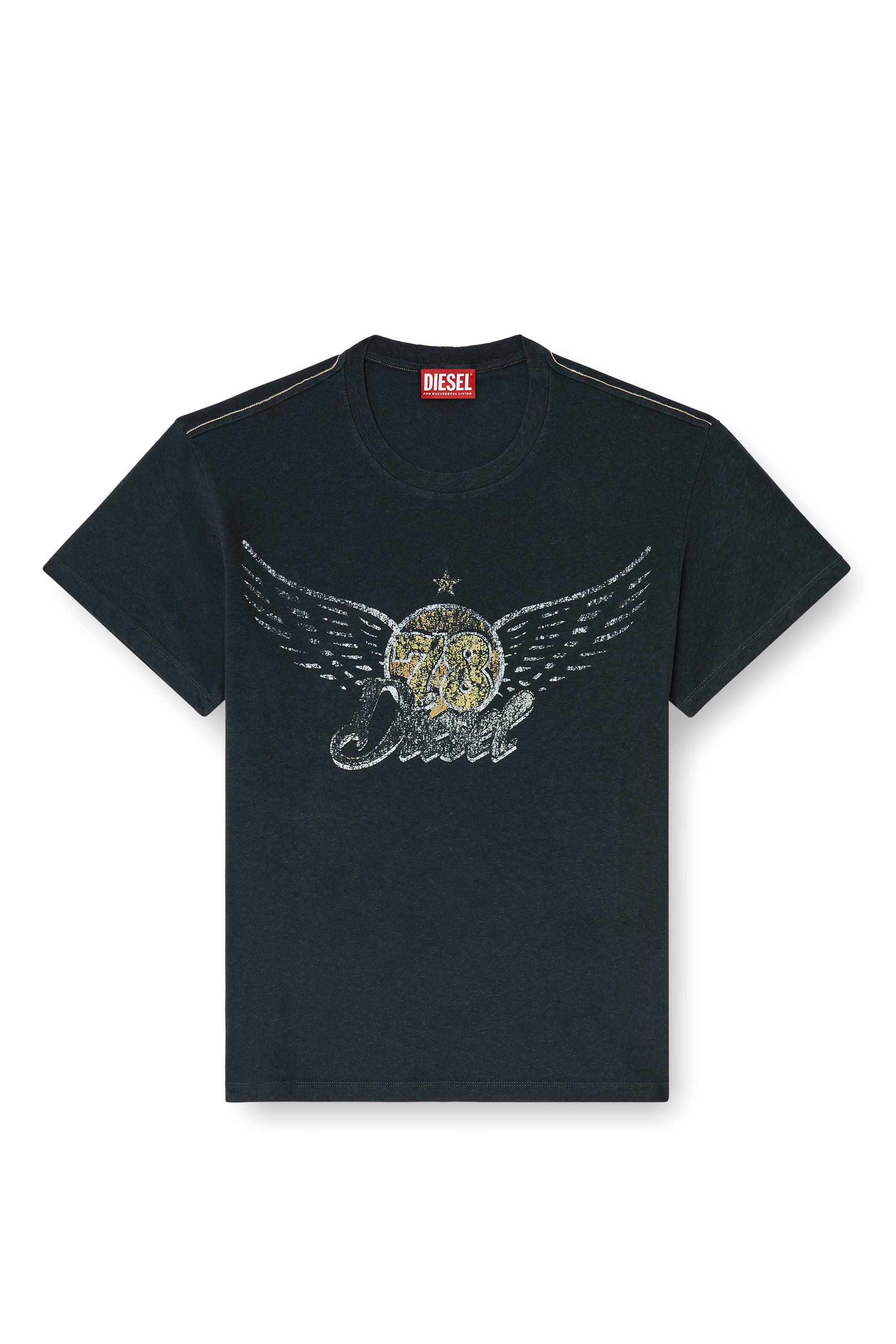 Diesel - T-GERIO-A, Camiseta de algod&oacute;n y c&aacute;&ntilde;amo con gr&aacute;ficos de concierto Hombre in ToBeDefined - 2