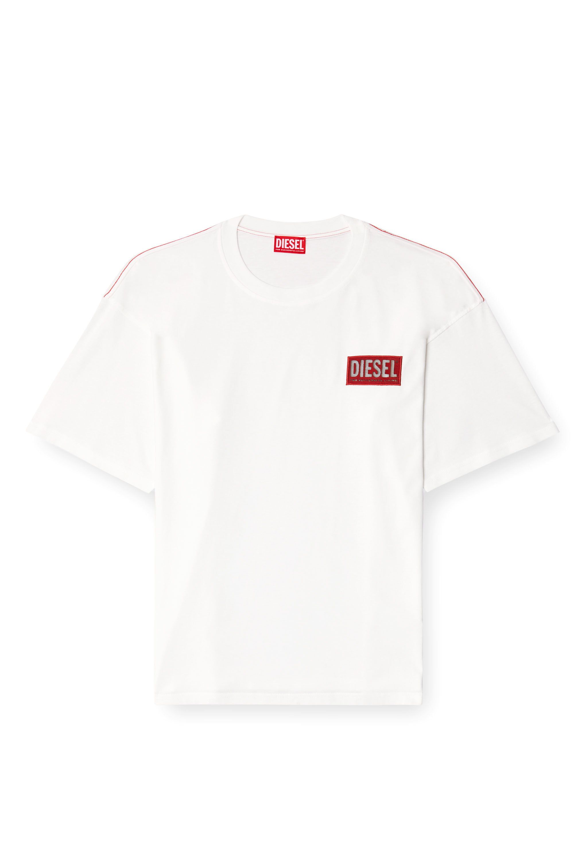 Diesel - T-BOXT-R31, Camiseta con parche con logotipo Hombre in Blanco - 2