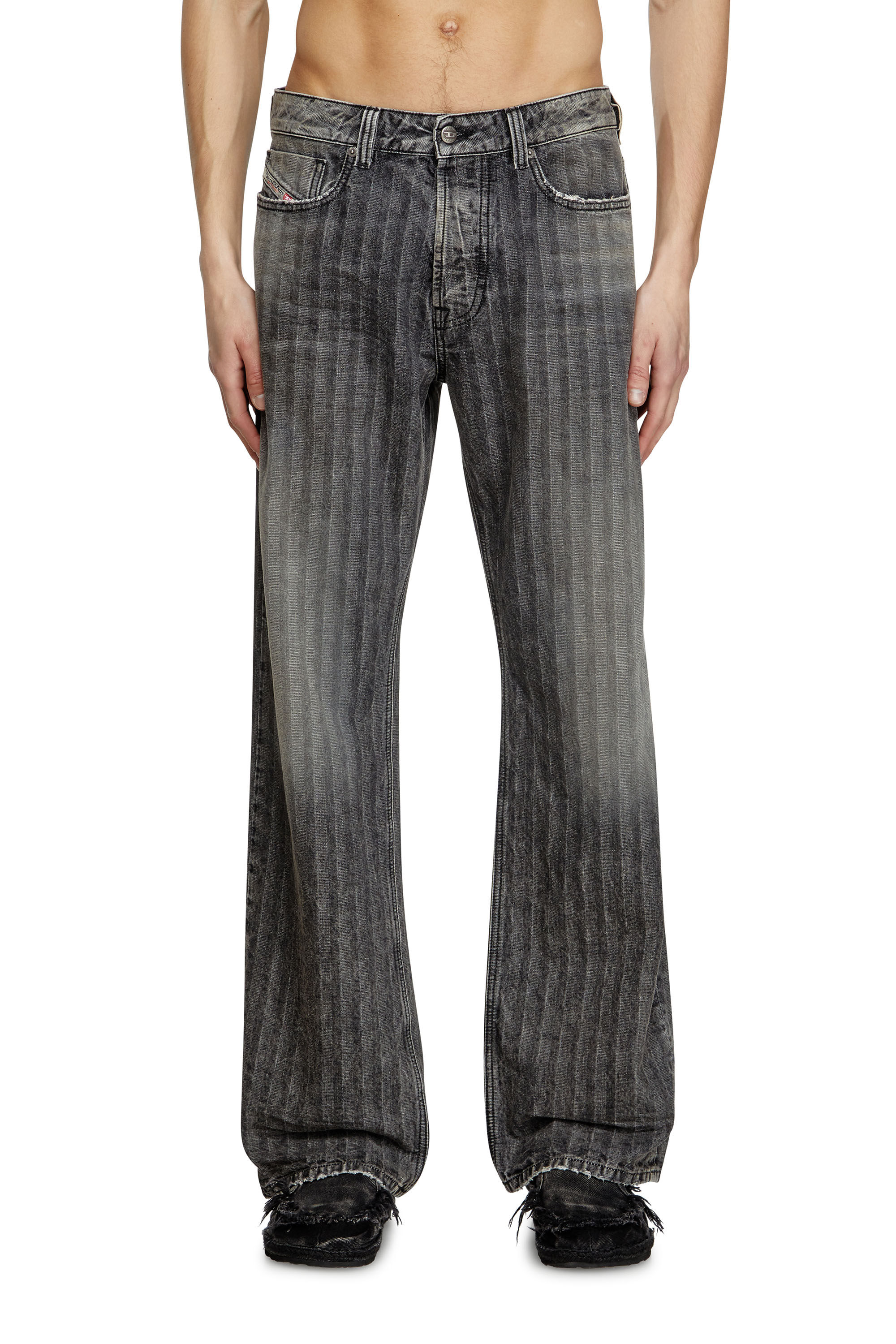 Diesel - Relaxed Jeans 1980 D-Eeper 09L59 Hombre, Gris Claro - 3