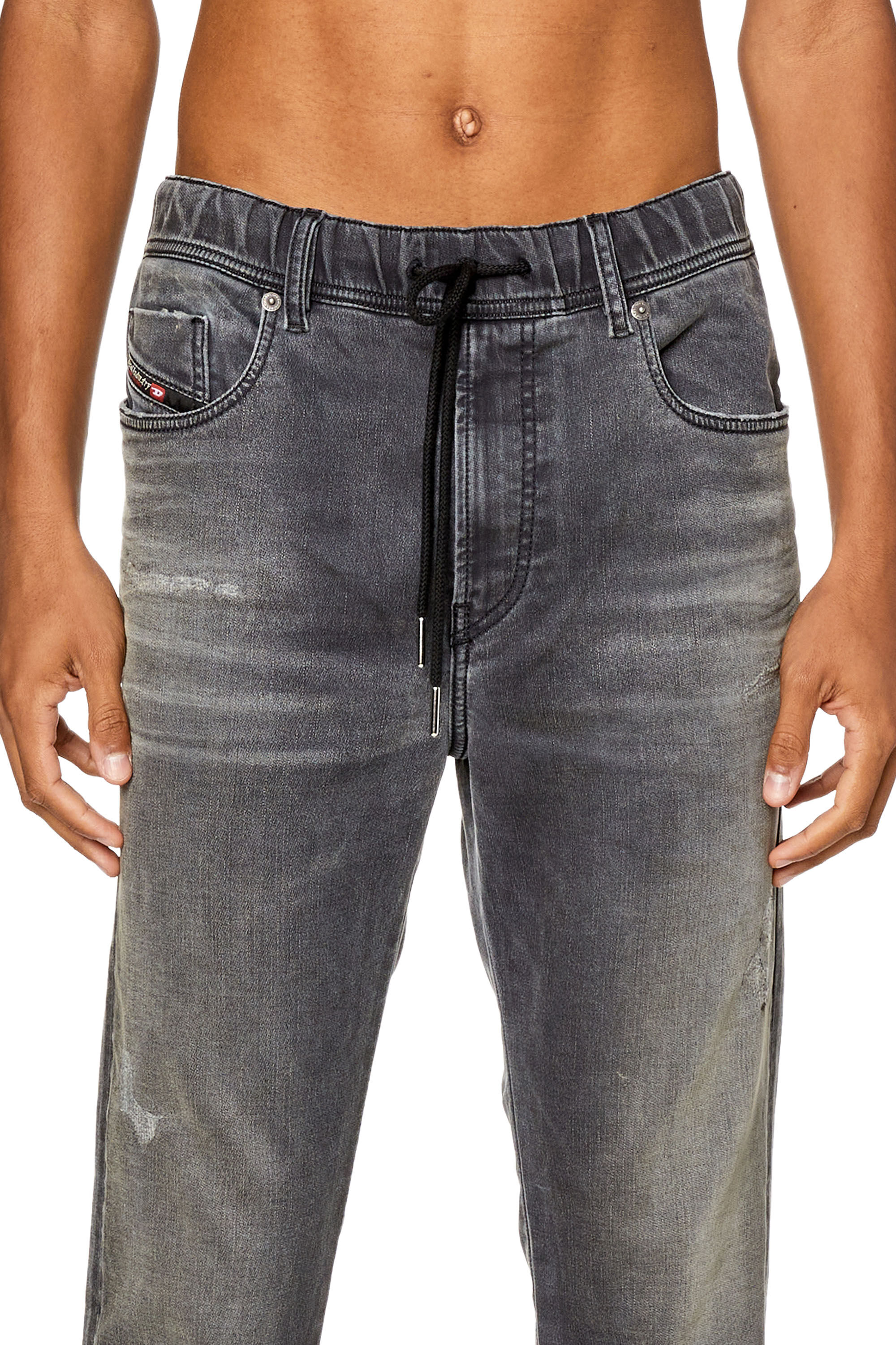 Diesel - Slim E-Spender JoggJeans® 068FP Hombre, Negro/Gris oscuro - 5