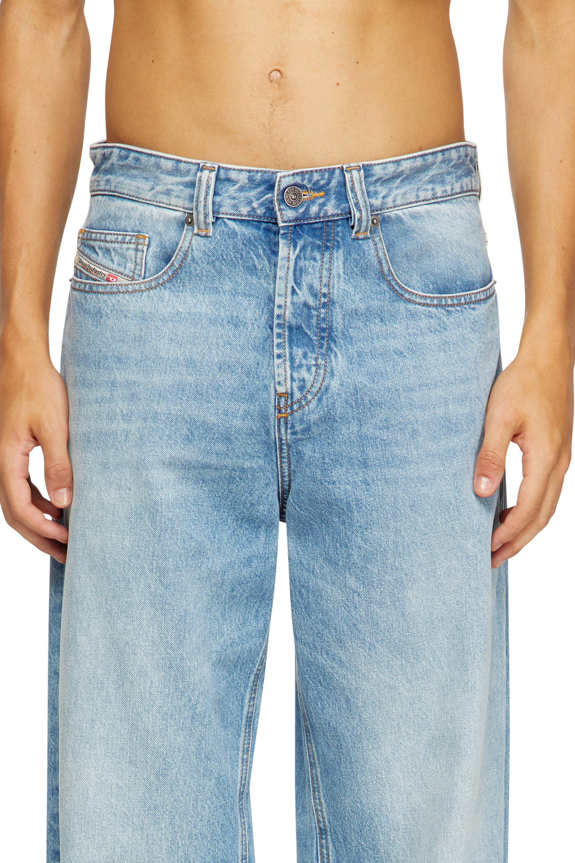 Diesel - Relaxed Jeans 2001 D-Macro 09I29 Hombre, Azul Claro - 5