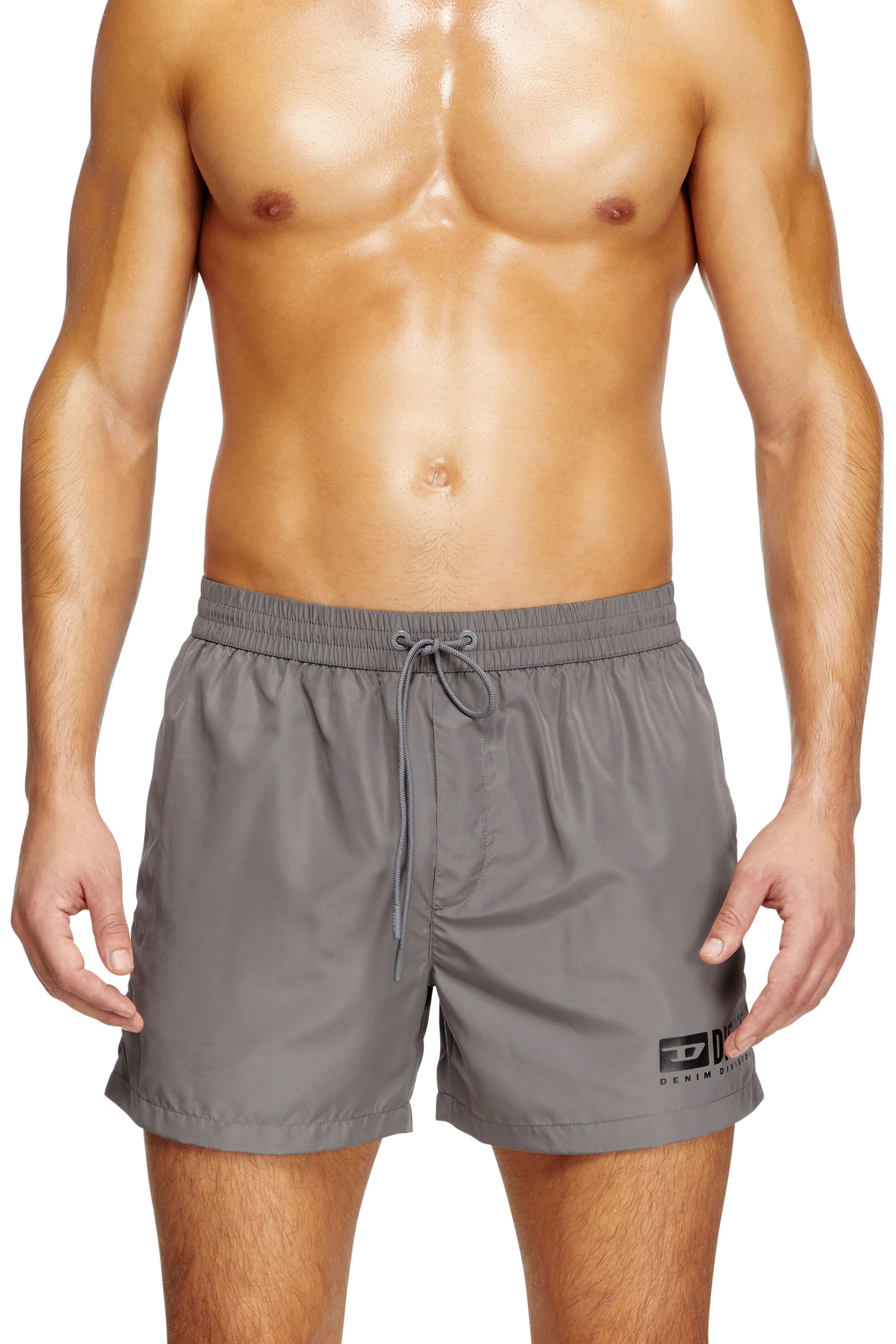 Diesel - KEN-37-D-BOX, Ba&ntilde;ador corto con estampado del logotipo Hombre in Gris - 1