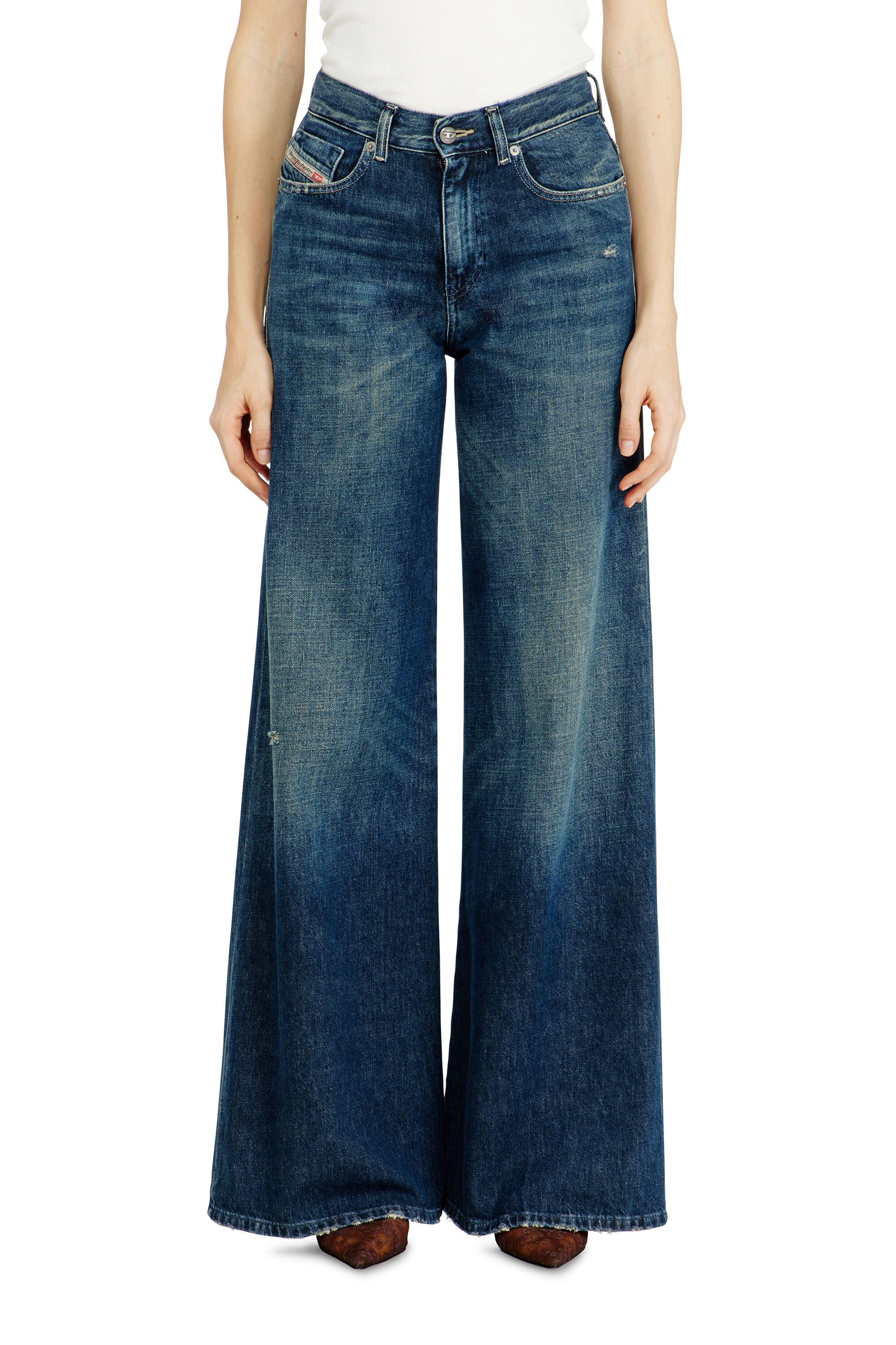 Diesel - Flare Jeans 1978 D-Akemi 09N70 Mujer, Azul Oscuro - 4