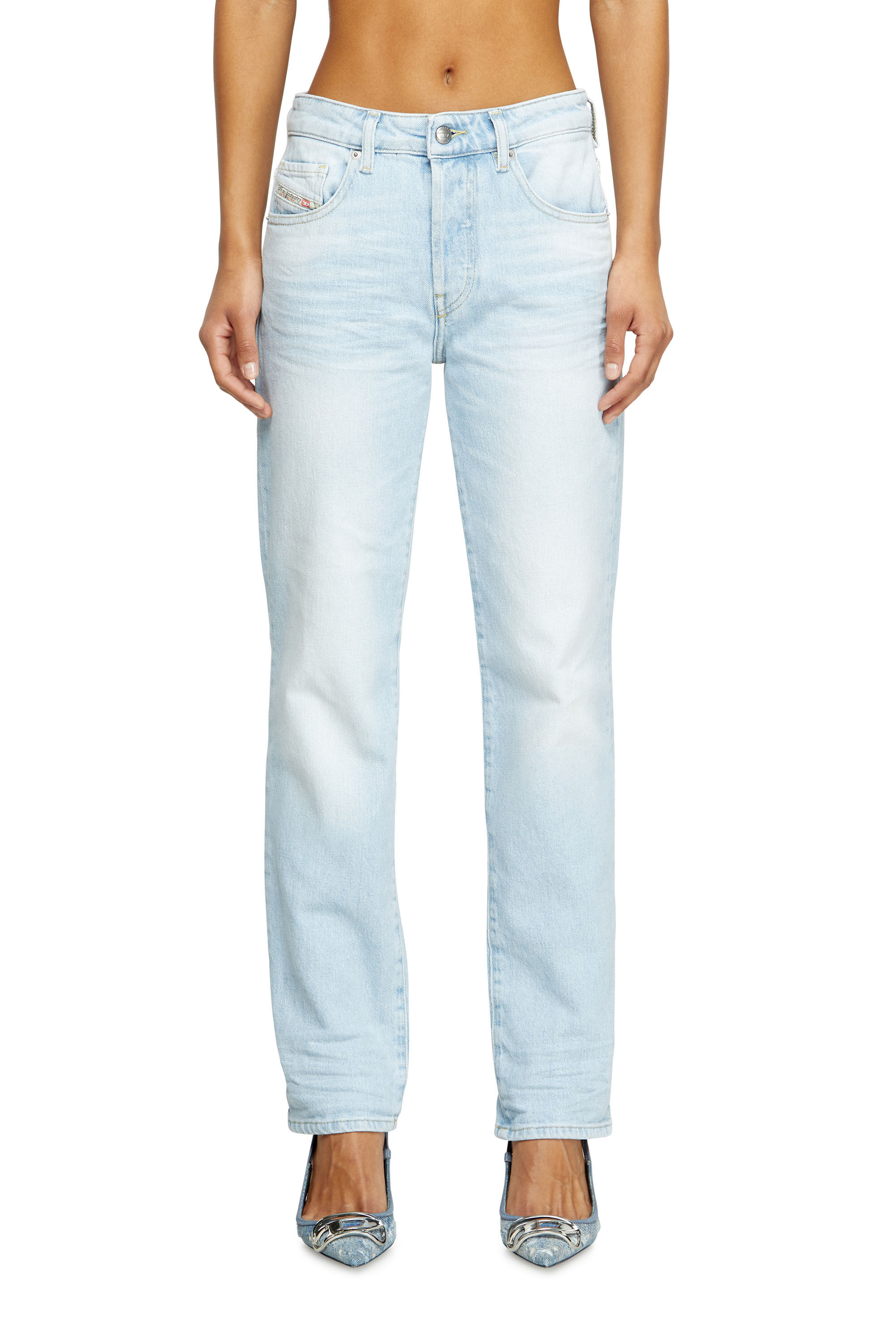 Diesel - Regular Jeans 1989 D-Mine 09M11 Mujer, Azul Claro - 3