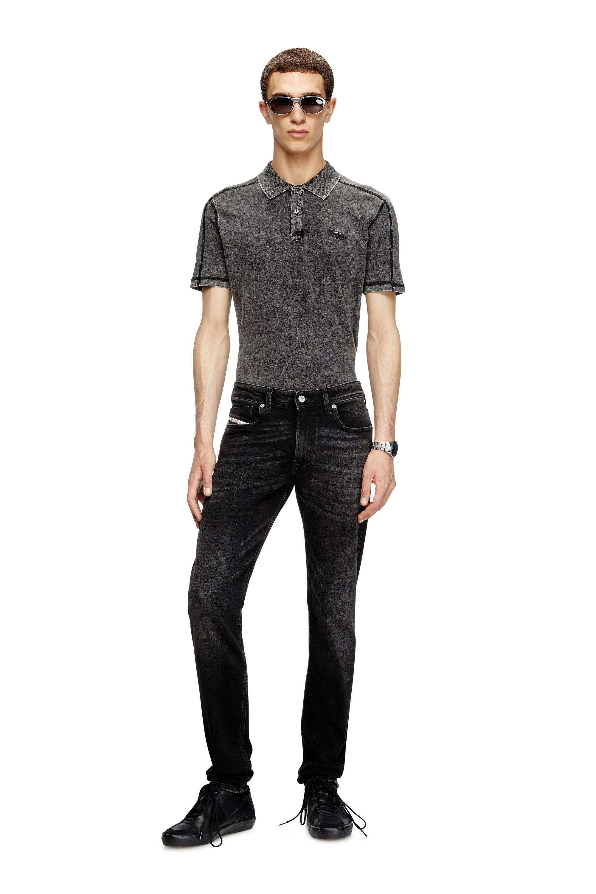 Diesel - Skinny Jeans 1979 Sleenker 0GRDA Hombre, Negro/Gris oscuro - 1