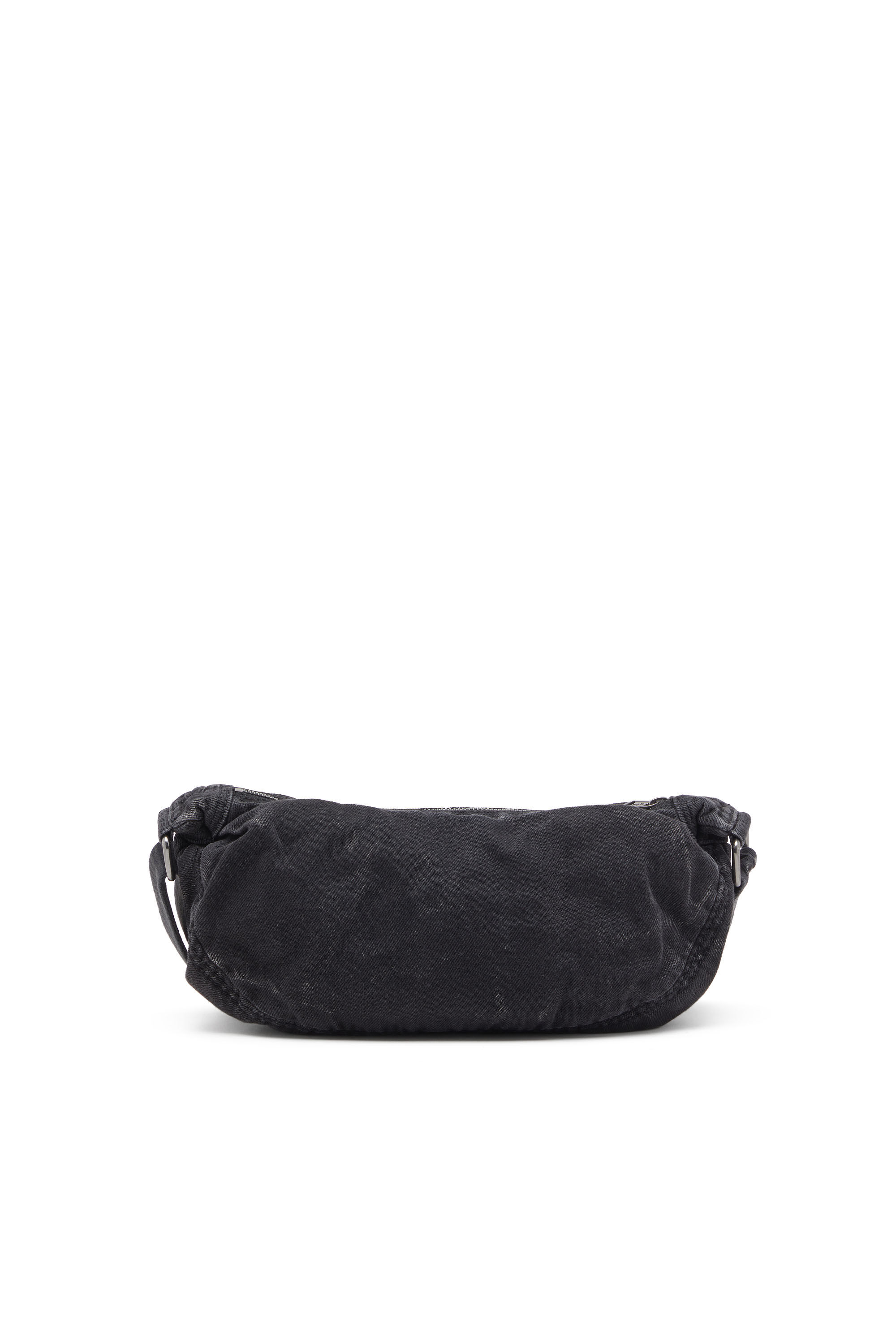 Diesel - RAVE CROSSBODY X, Rave-Bandolera pequeña en denim descolorido Hombre in Negro - 3