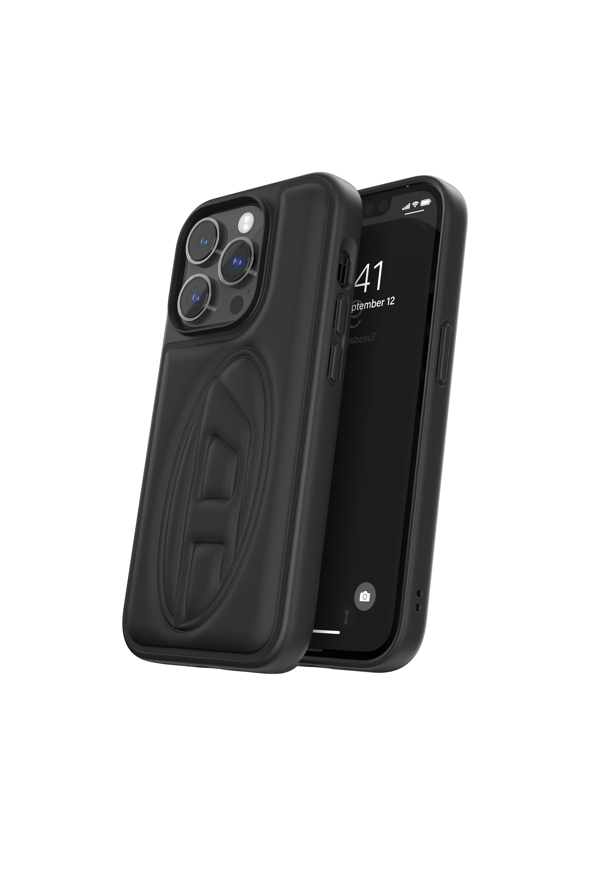 Diesel - 53407 MOULDED CASE, Funda moldeada por iPhone 14 Pro Unisex in Negro - 3