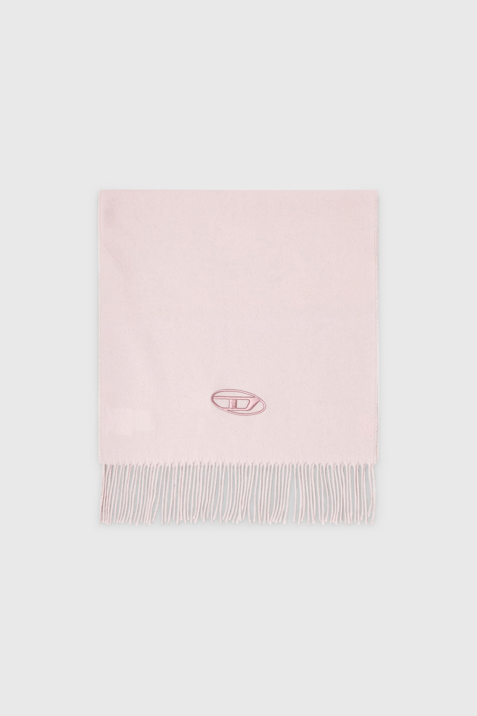 Diesel - S-IMON-D-LONG, Bufanda de mezcla de lana con bordes de flecos Unisex in Rosa - 1