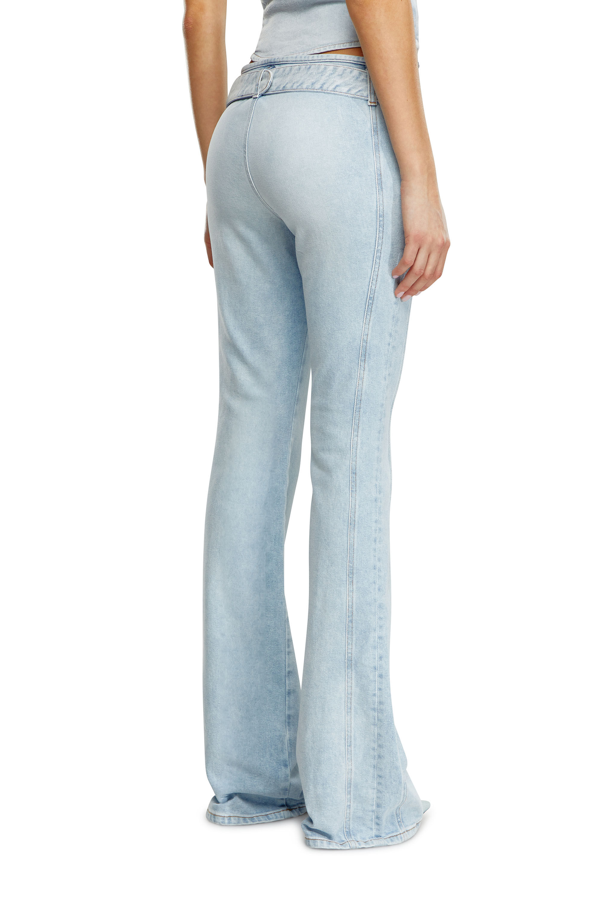 Diesel - Bootcut and Flare Jeans D-Ebbybelt 0JGAA, Azul Claro - Image 4