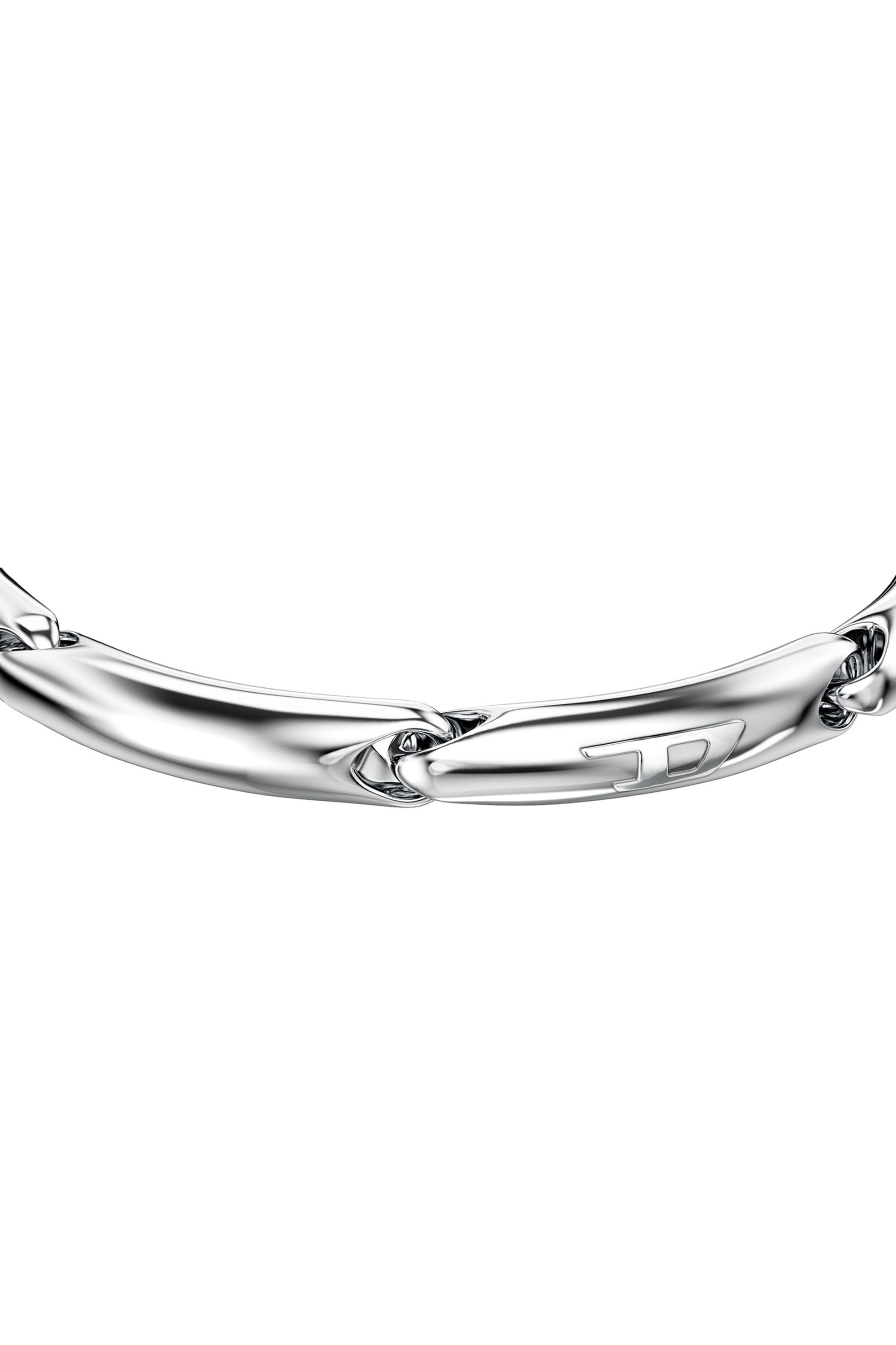 Diesel - DX1696040 JEWELLERY, Pulsera de cadena de acero inoxidable Unisex in Plateado - 3