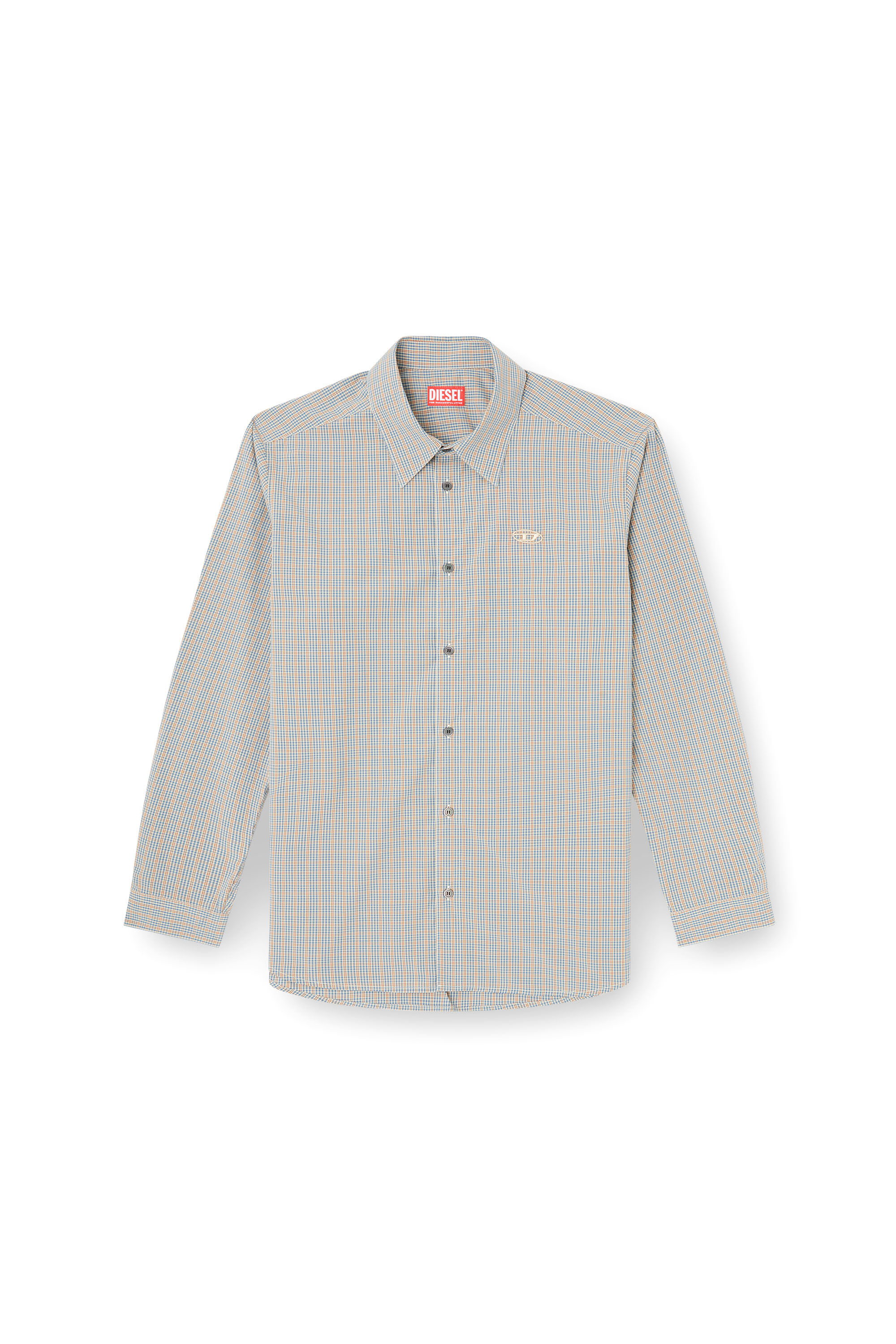 Diesel - S-SIMPLY-DLBV, Camisa cuadros con bordado oval D Hombre in Multicolor - 2