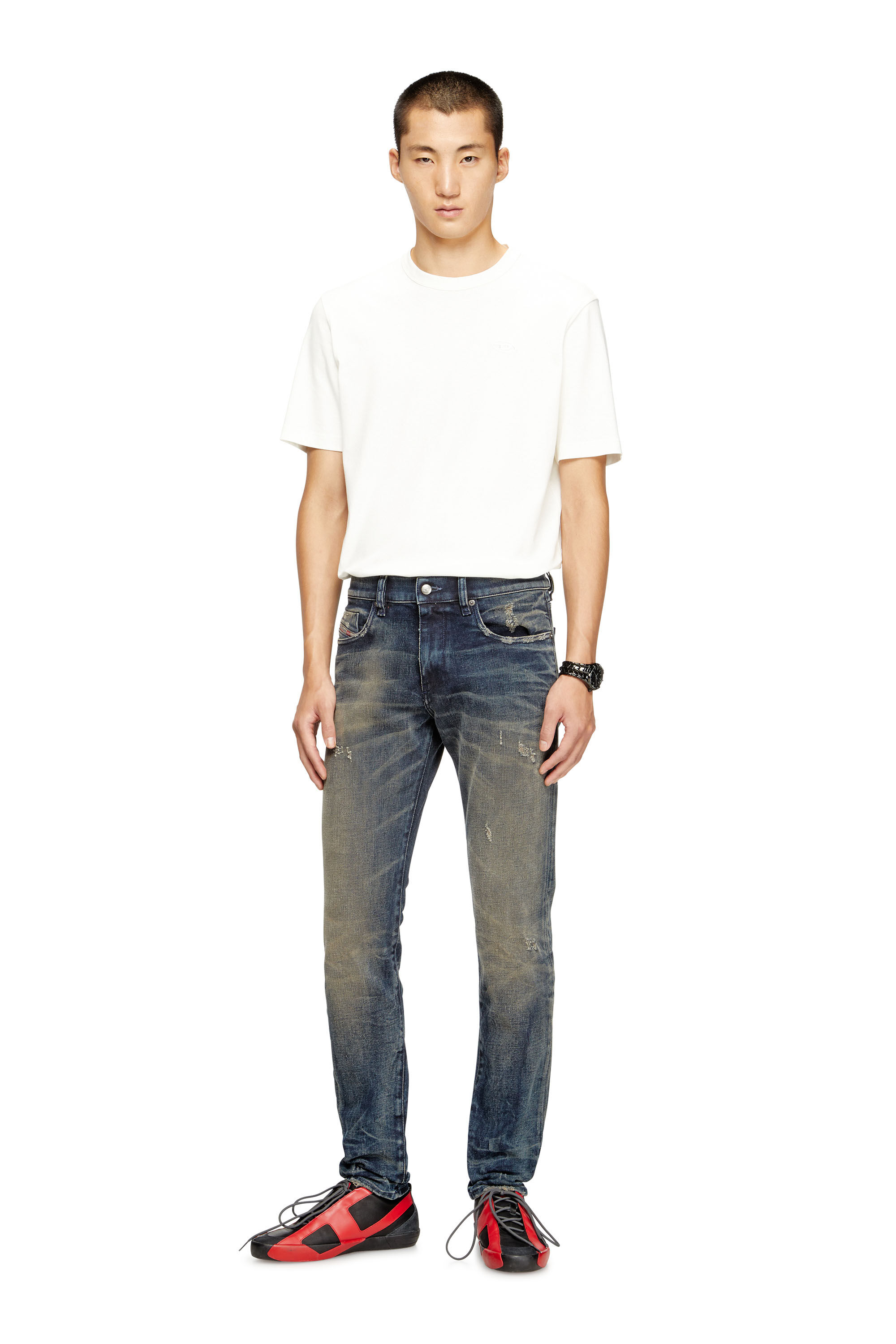 Diesel - Slim Jeans 2019 D-Strukt 09M46 Hombre, Azul Oscuro - 1