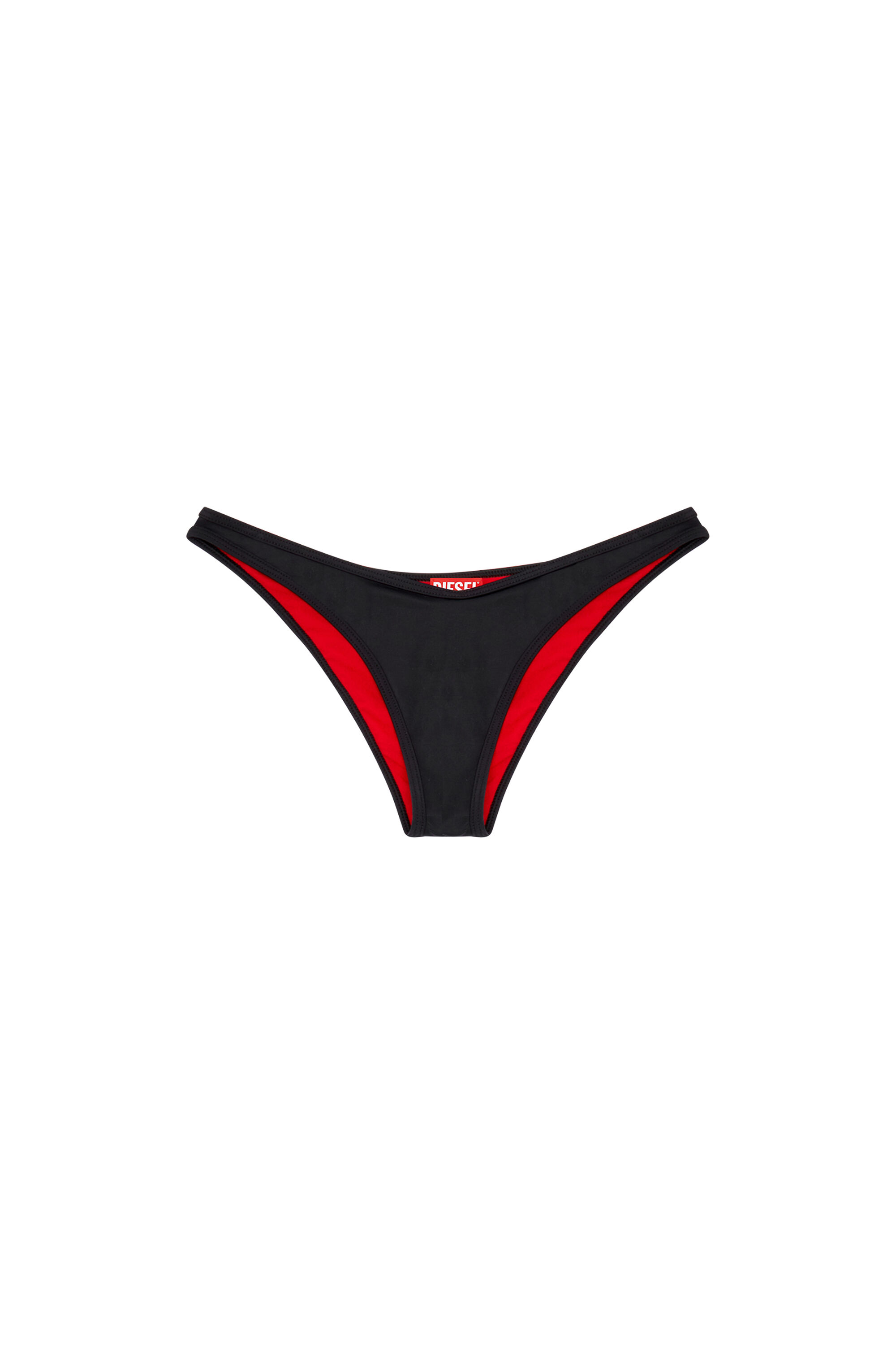 Diesel - BFPN-PUNCHY-X, Braguitas de bikini con logotipo D Mujer in Negro - 4