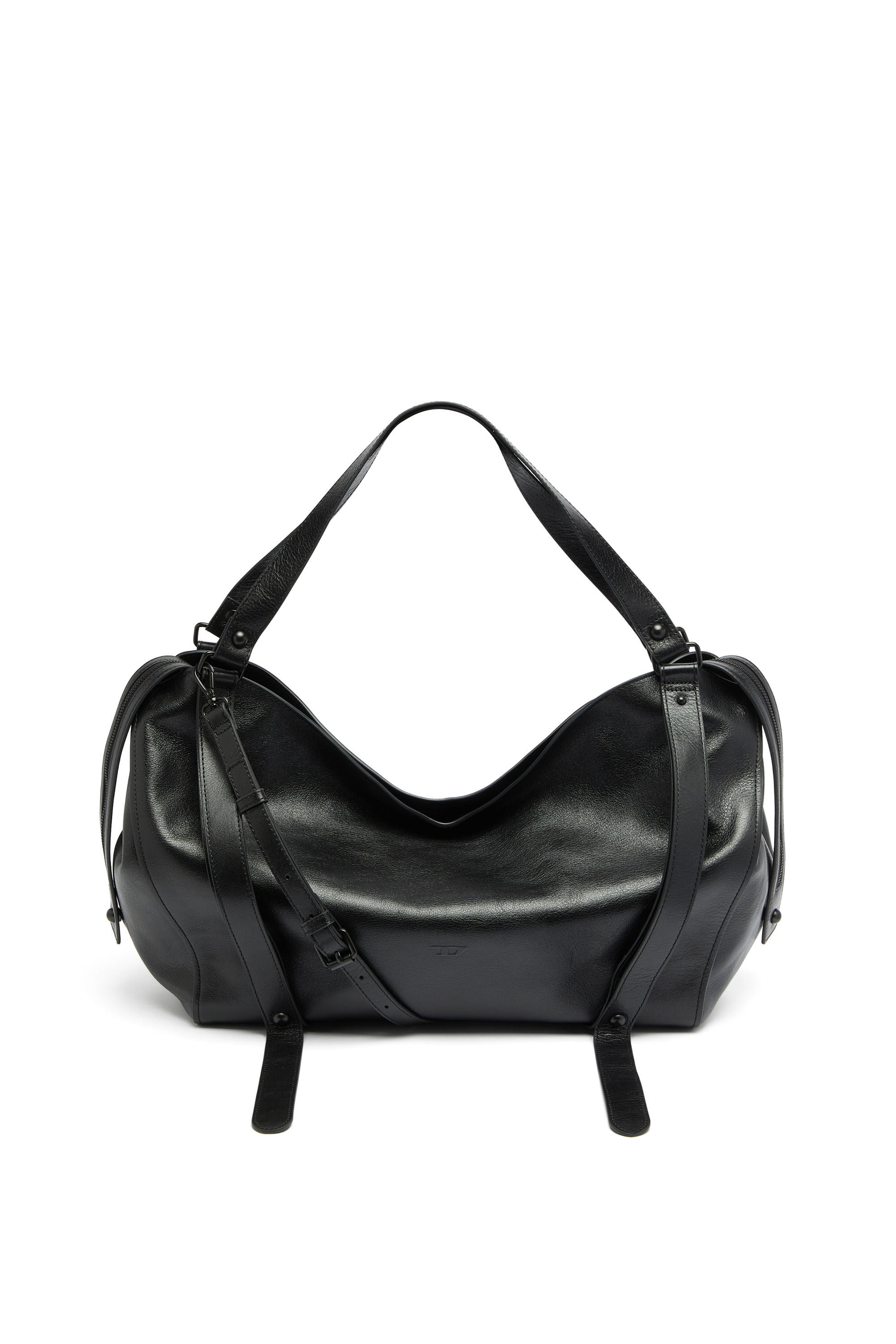 Diesel - D-ONE TOPHANDLE L, D-One-Bolso large con asa superior de piel Unisex in Negro - 1