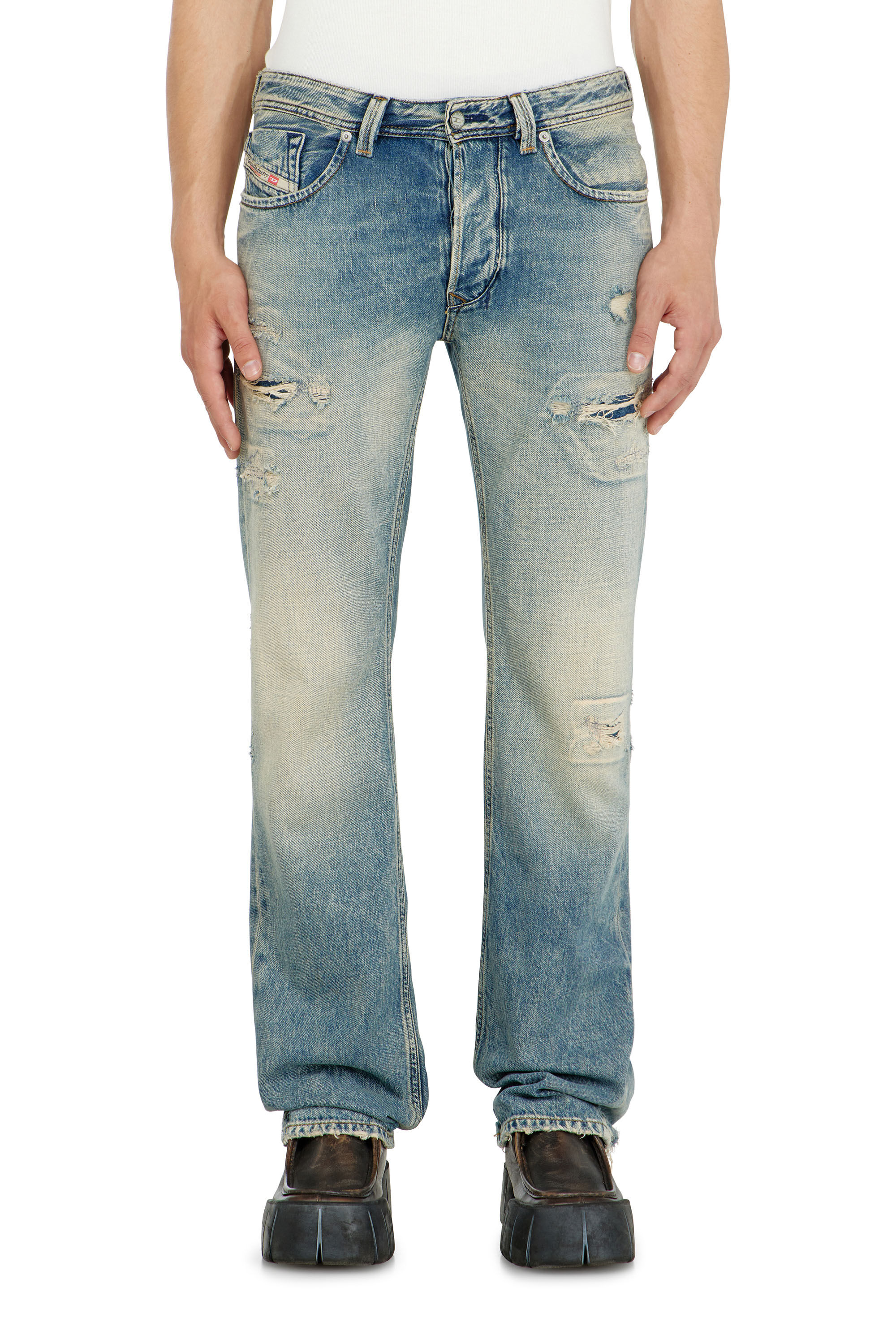 Diesel - Regular Jeans 1985 Larkee 09P62 Hombre, Azul medio - 4
