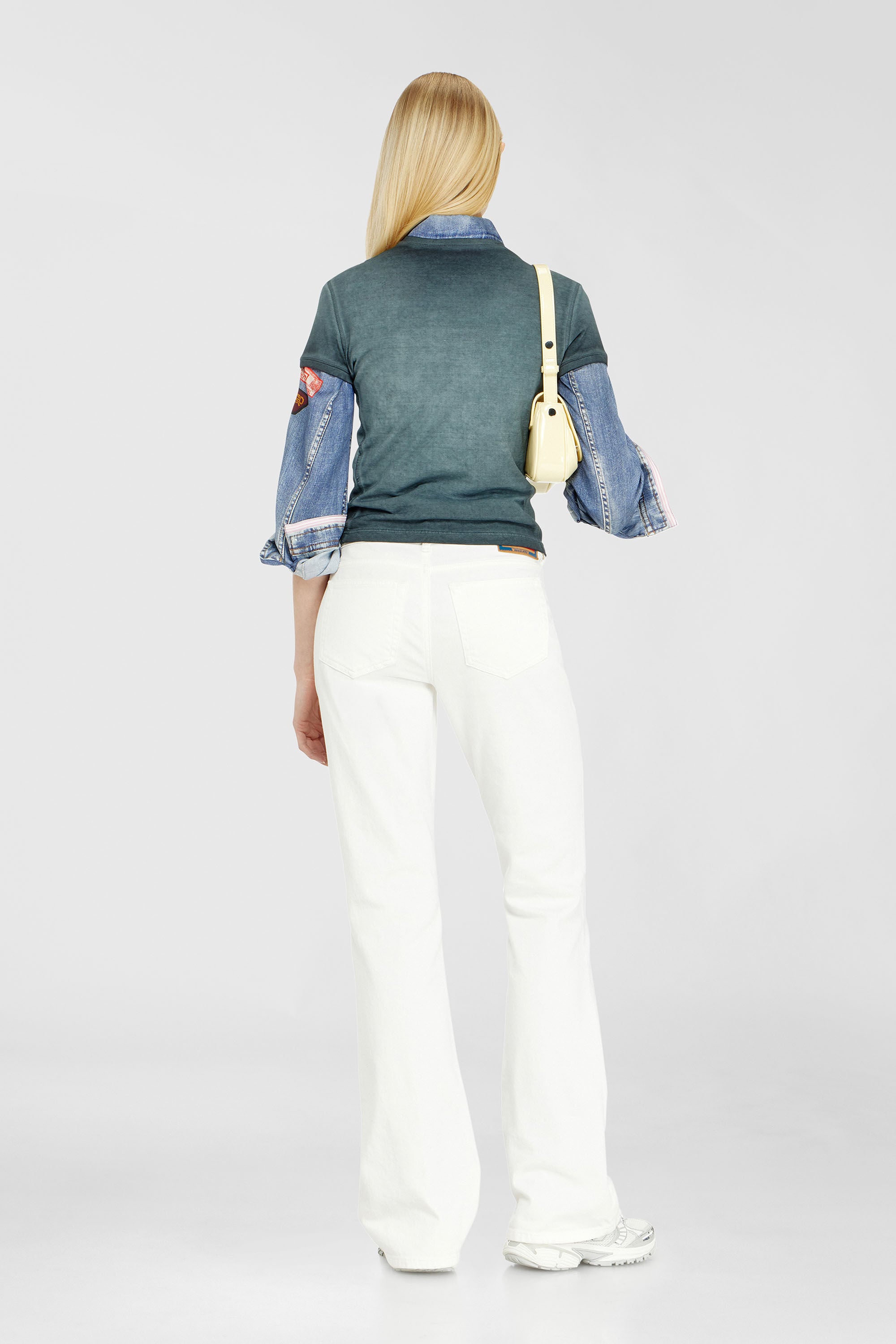 Diesel - Bootcut Jeans 1969 D-Ebbey 09D63 Mujer, Blanco - 3