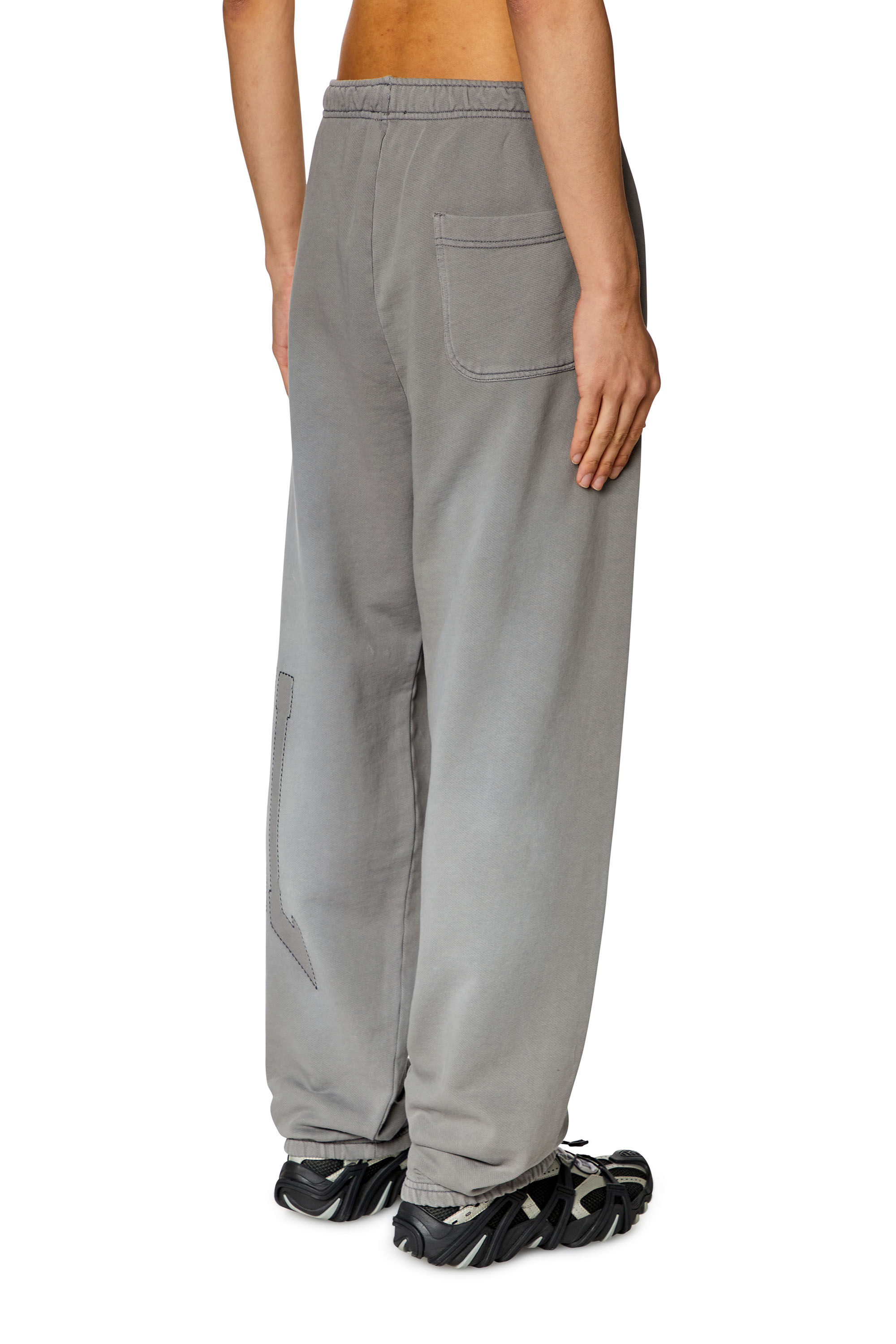Diesel - P-MARCHI, Man College track pants with LIES patches in Grey - Image 4