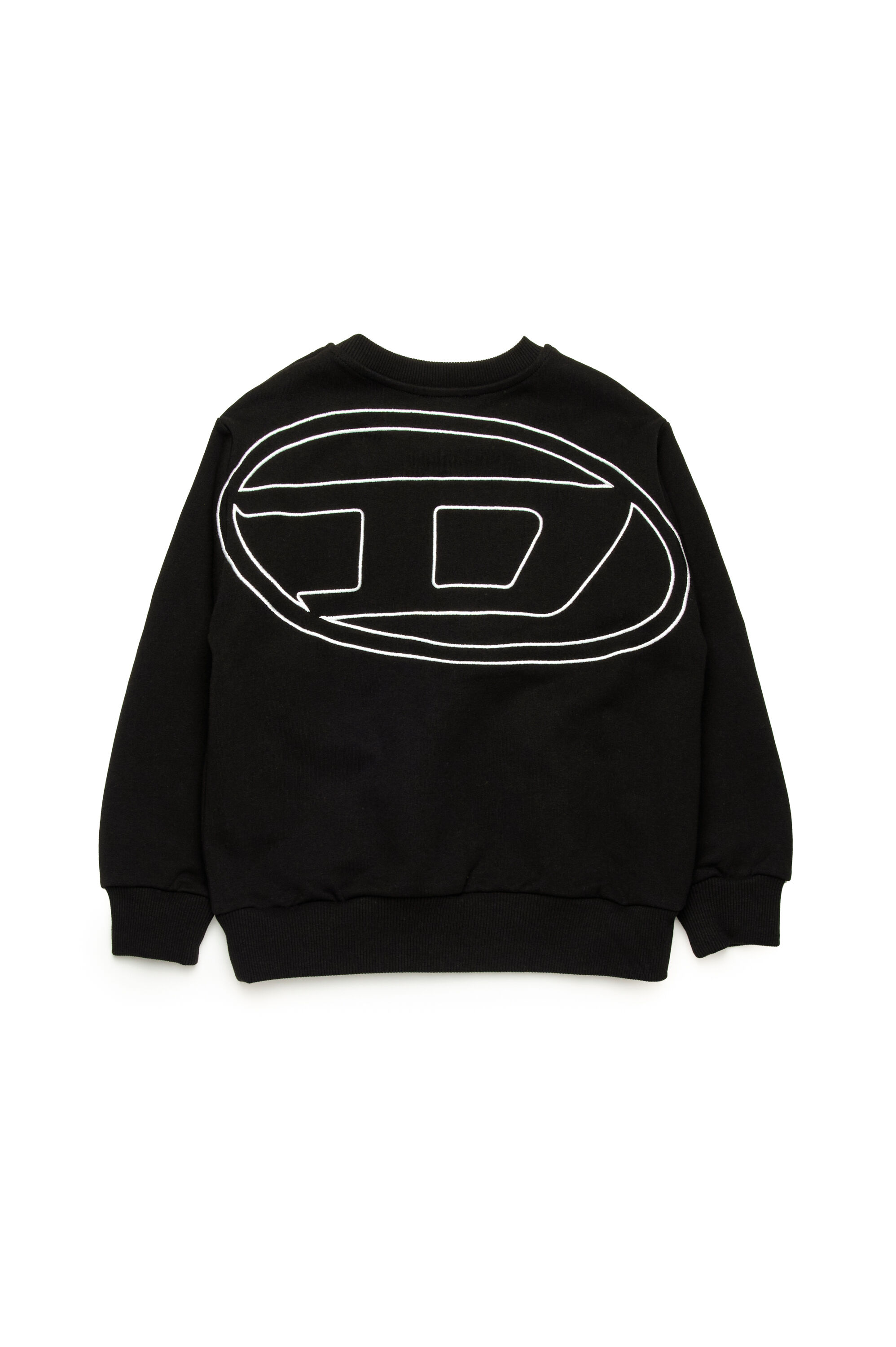Diesel - SROBMEGOVALD OVER, Sudadera con bordado Oval D mega Hombre in Negro - 2