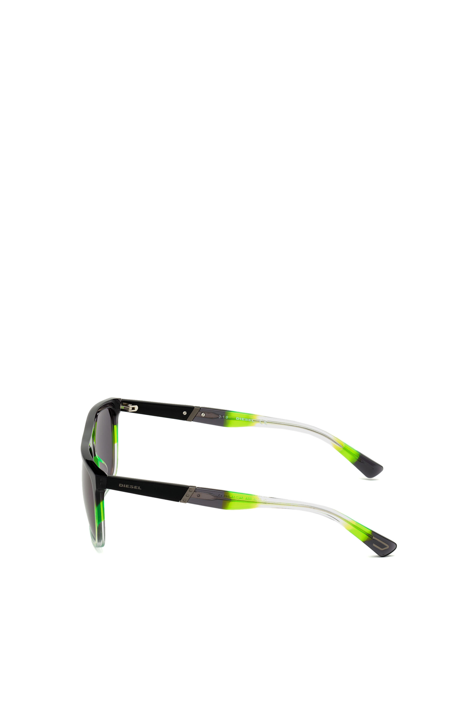 Diesel - DL0299, Gafas de sol de acetato con silueta cuadrada Hombre in Negro - 4