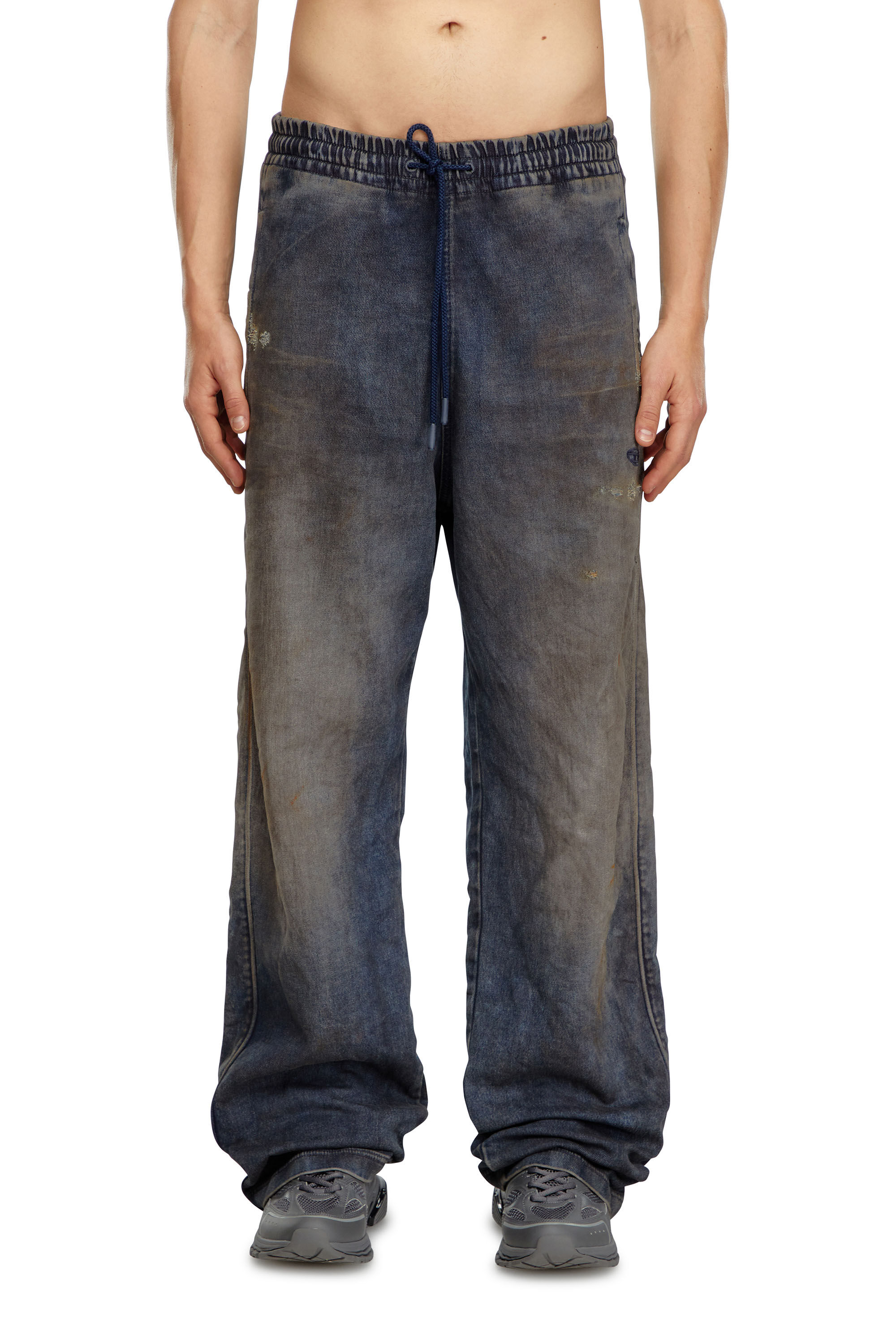 Diesel - Hombre Straight D-Martians Track Denim 068LV, Azul Oscuro - Image 3