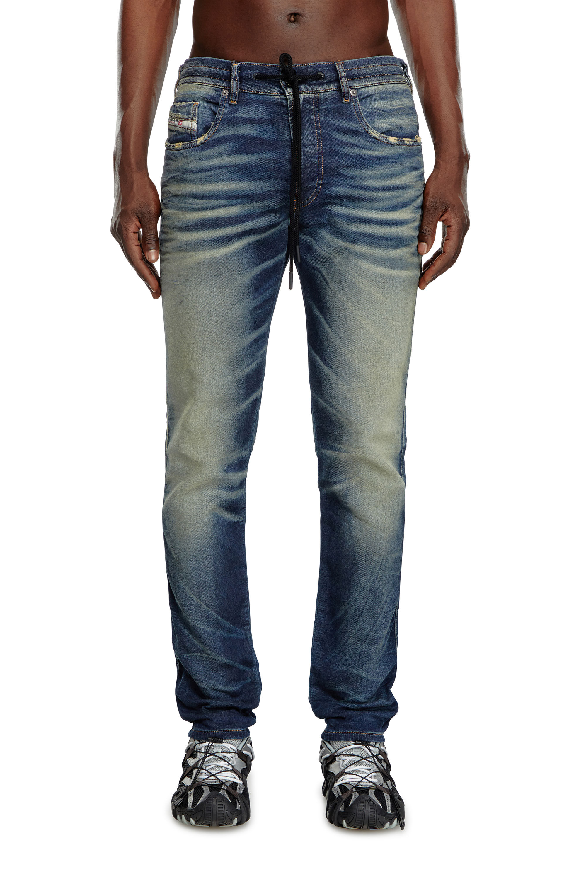 Diesel - Hombre Slim 2060 D-Strukt Joggjeans® 068MH, Azul Oscuro - Image 3