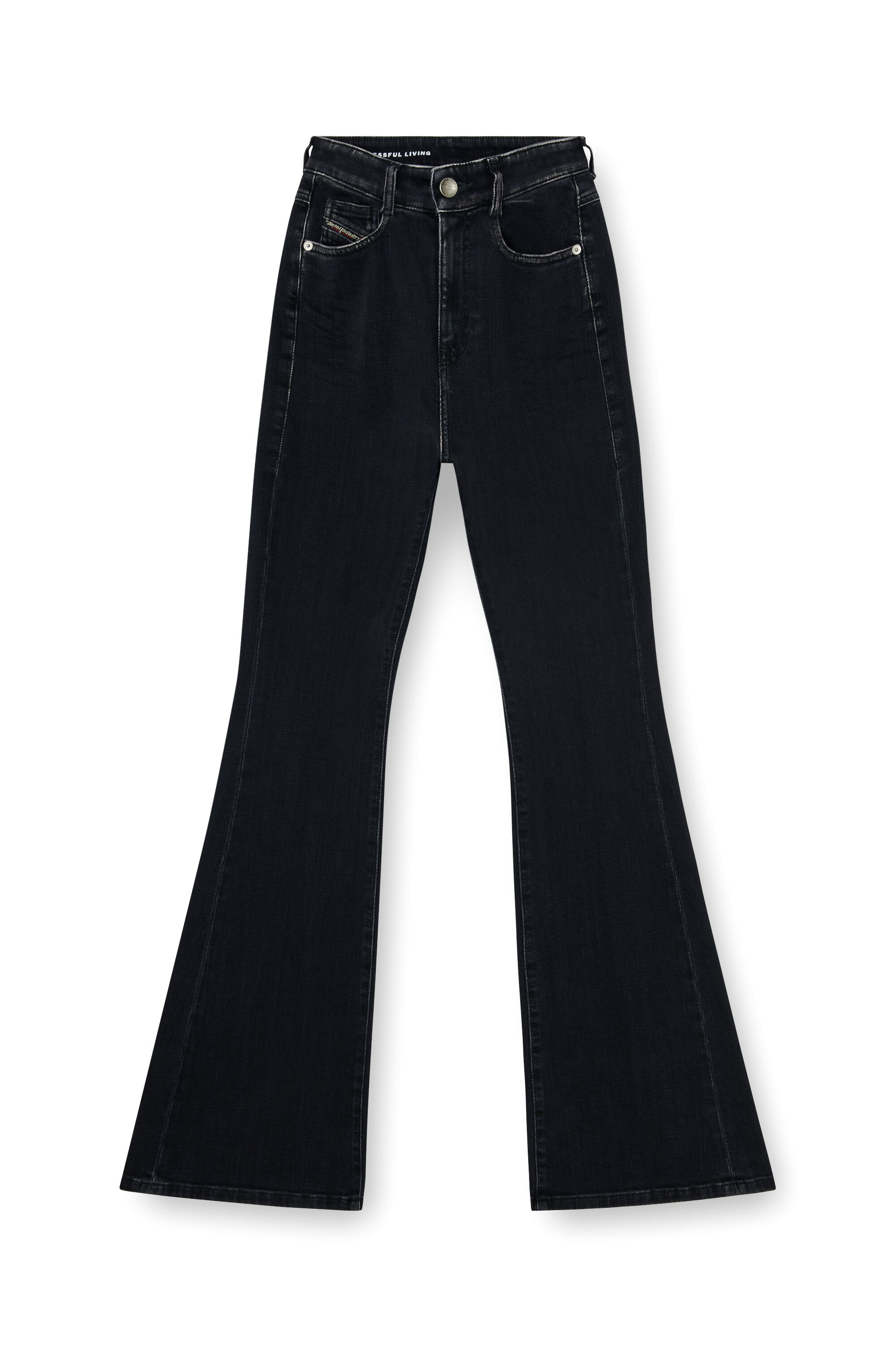 Diesel - Bootcut Jeans 1973 D-Partt 09P75 Mujer, Negro/Gris oscuro - 6