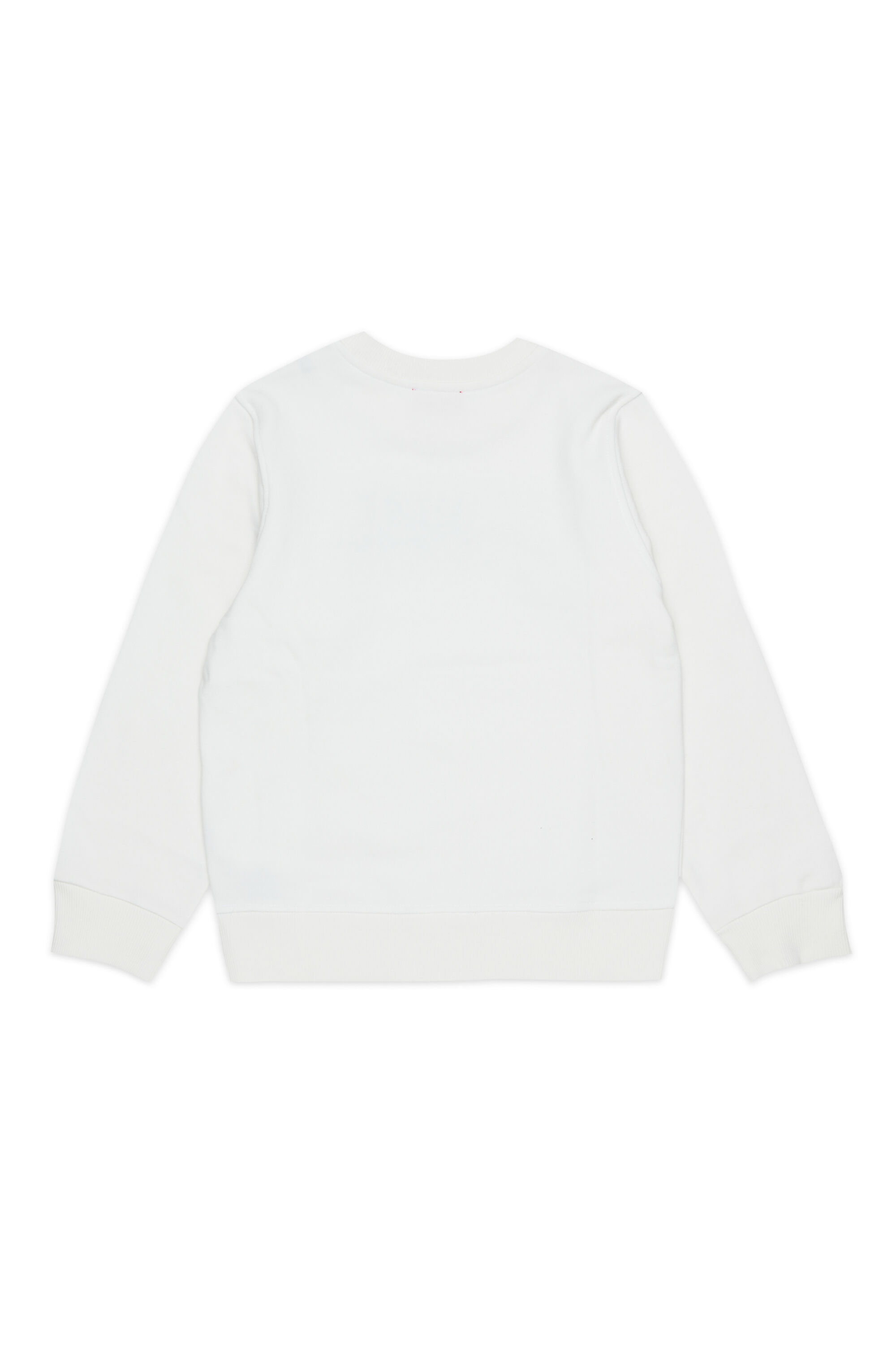 Diesel - SLOMIX, Sudadera con logo efecto desgastado Hombre in Blanco - 2