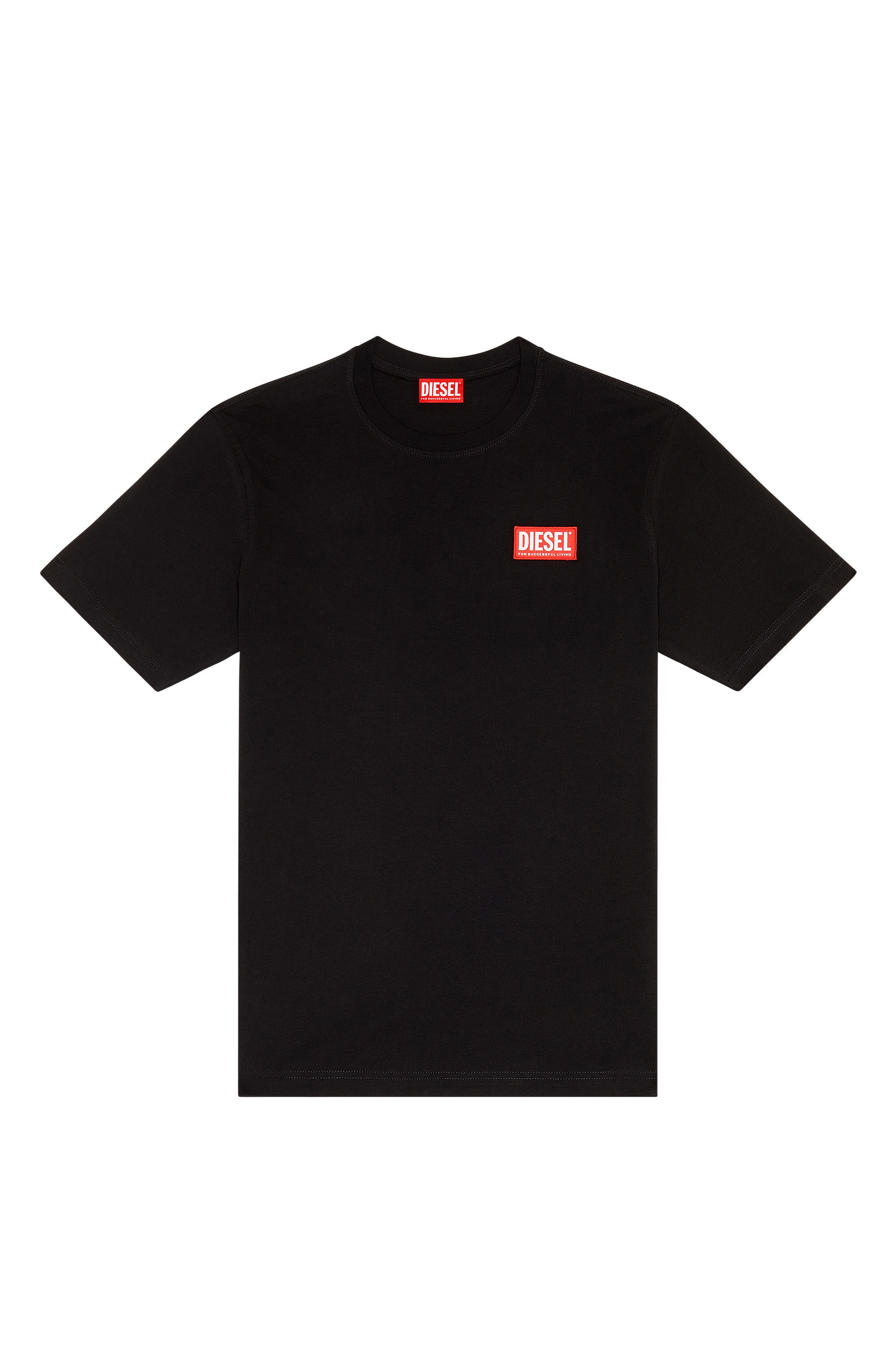 Diesel - T-JUST-NLABEL, Hombre Camiseta con parche con logotipo in Negro - Image 2