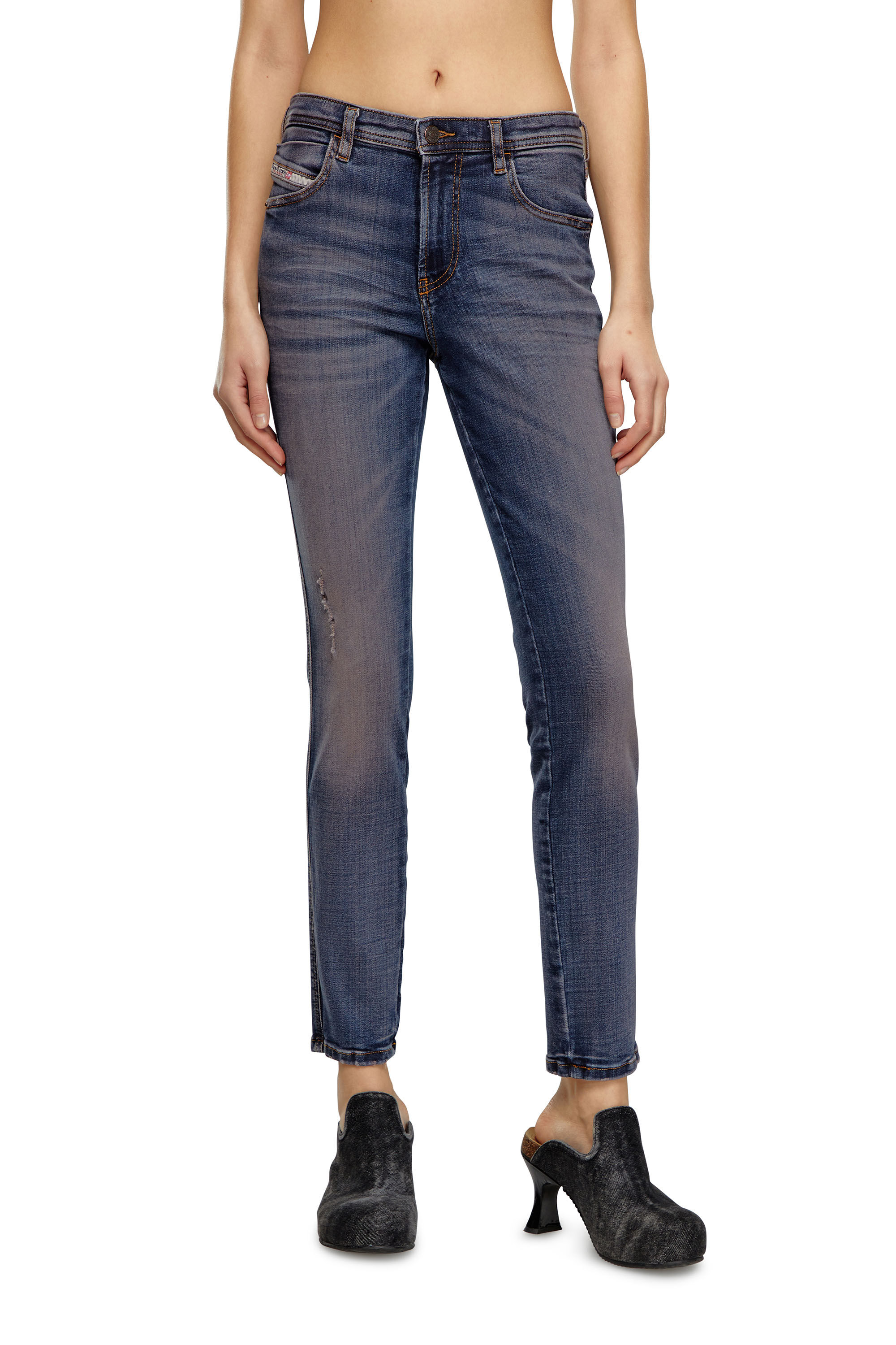 Diesel - Skinny Jeans 2015 Babhila 0PFAY, Azul Oscuro - Image 3