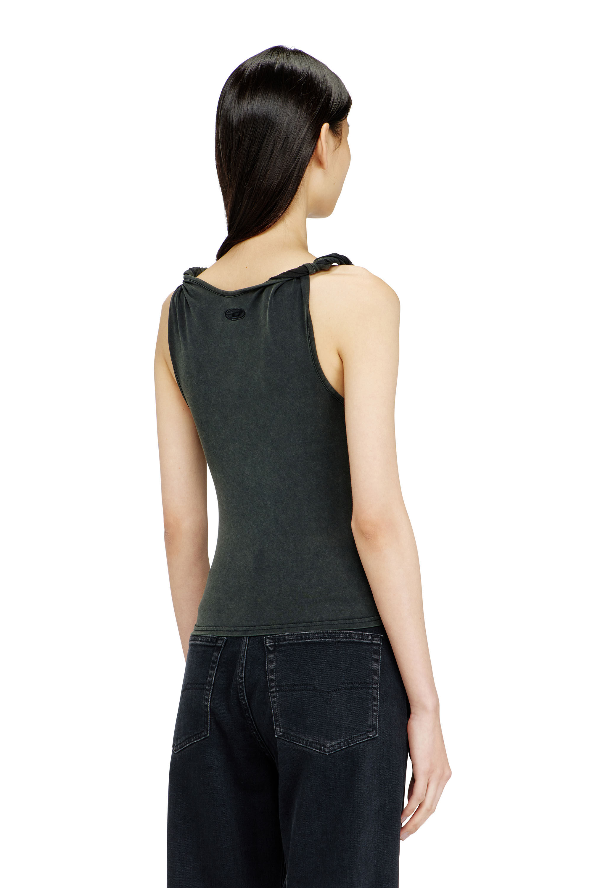Diesel - T-TWY-S1, Camiseta sin mangas con tirantes retorcidos Mujer in ToBeDefined - 4