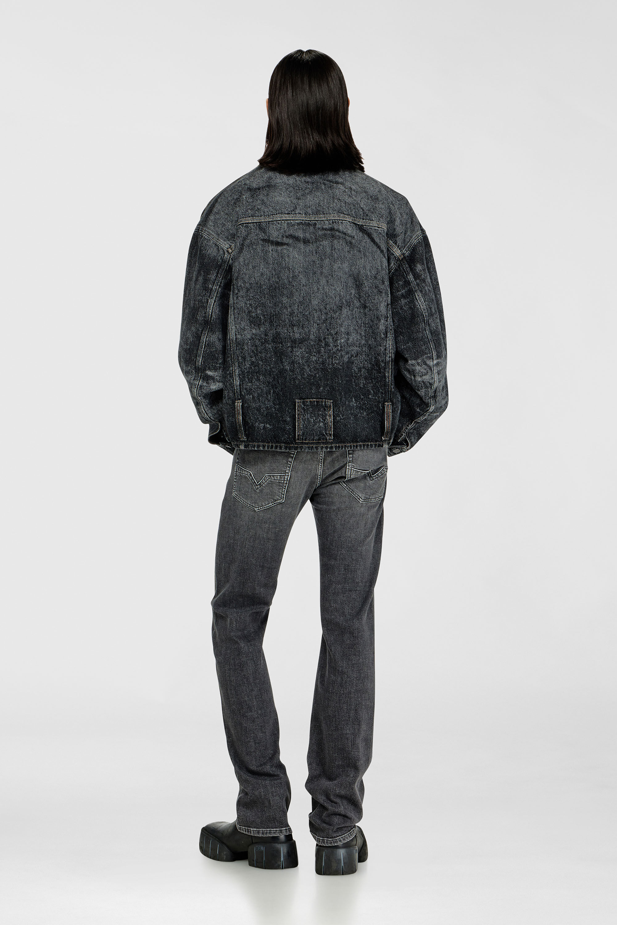 Diesel - Regular Jeans 1985 Larkee 0HDBD Hombre, Negro/Gris oscuro - 3