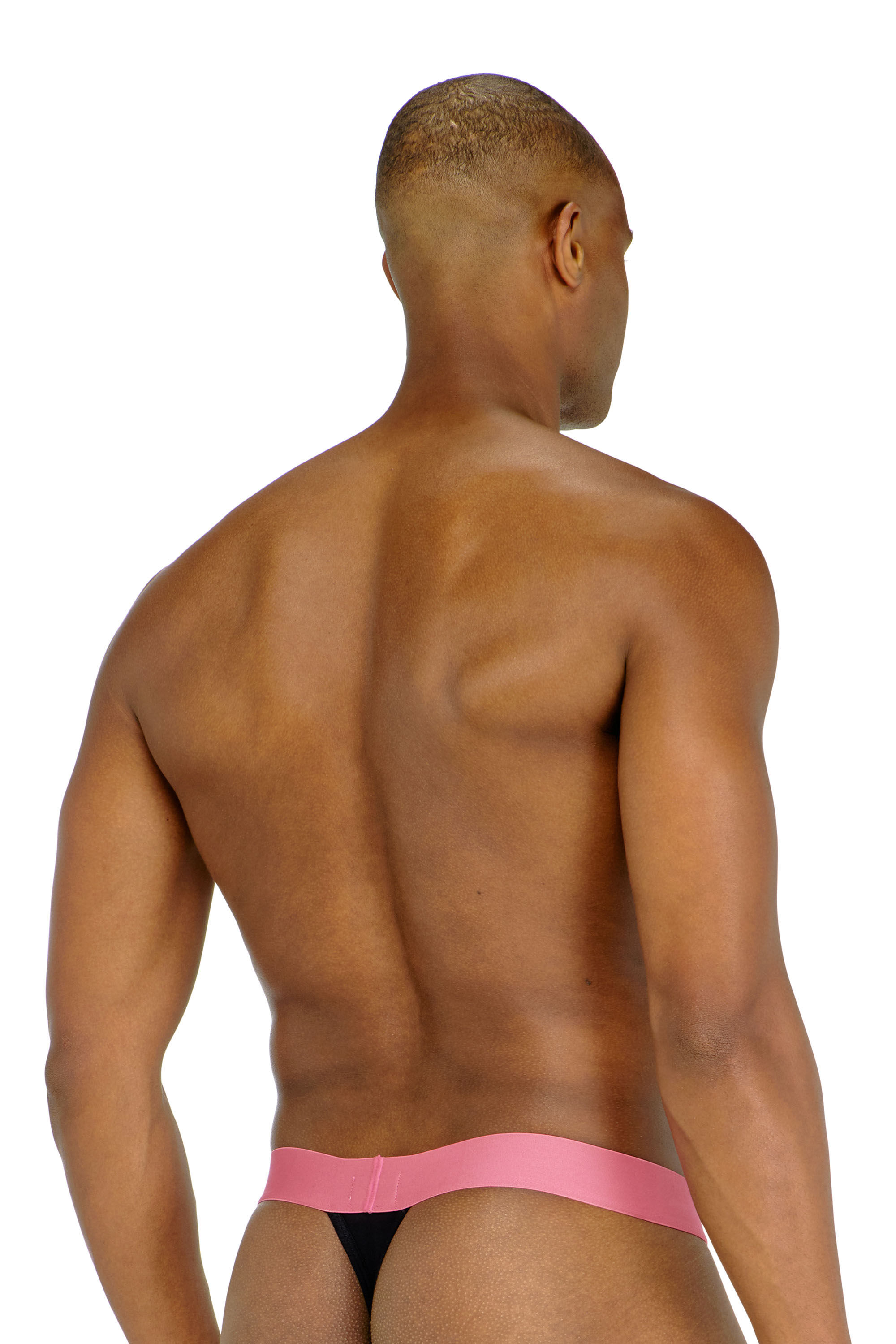 Diesel - FRITZ-D-POP-3PACK, Pack de tres tangas con cintura de logo llamativo Hombre in Negro - 3