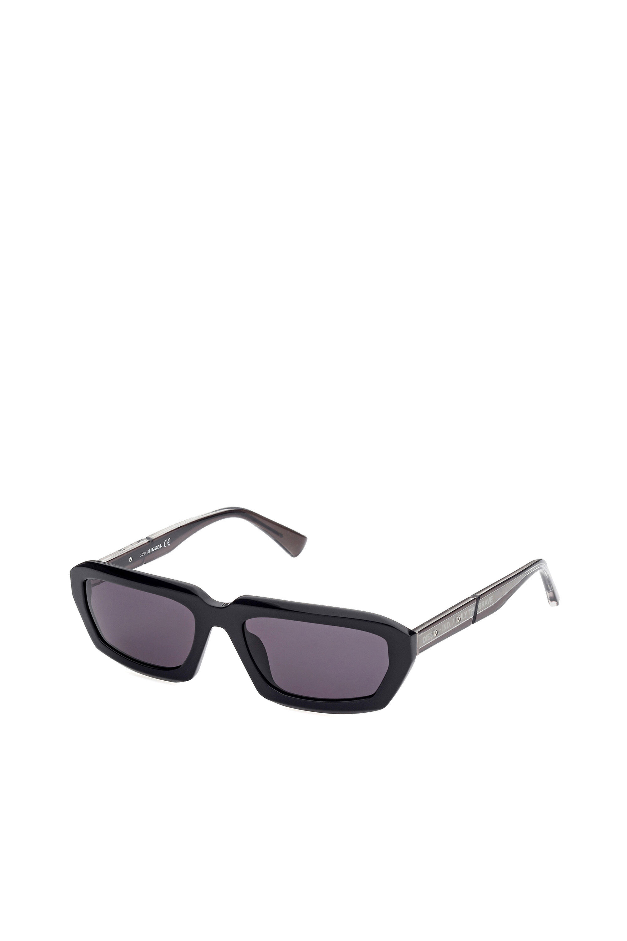 Diesel - DL0347, Gafas atrevidas de los 90 Unisex in Negro - 2