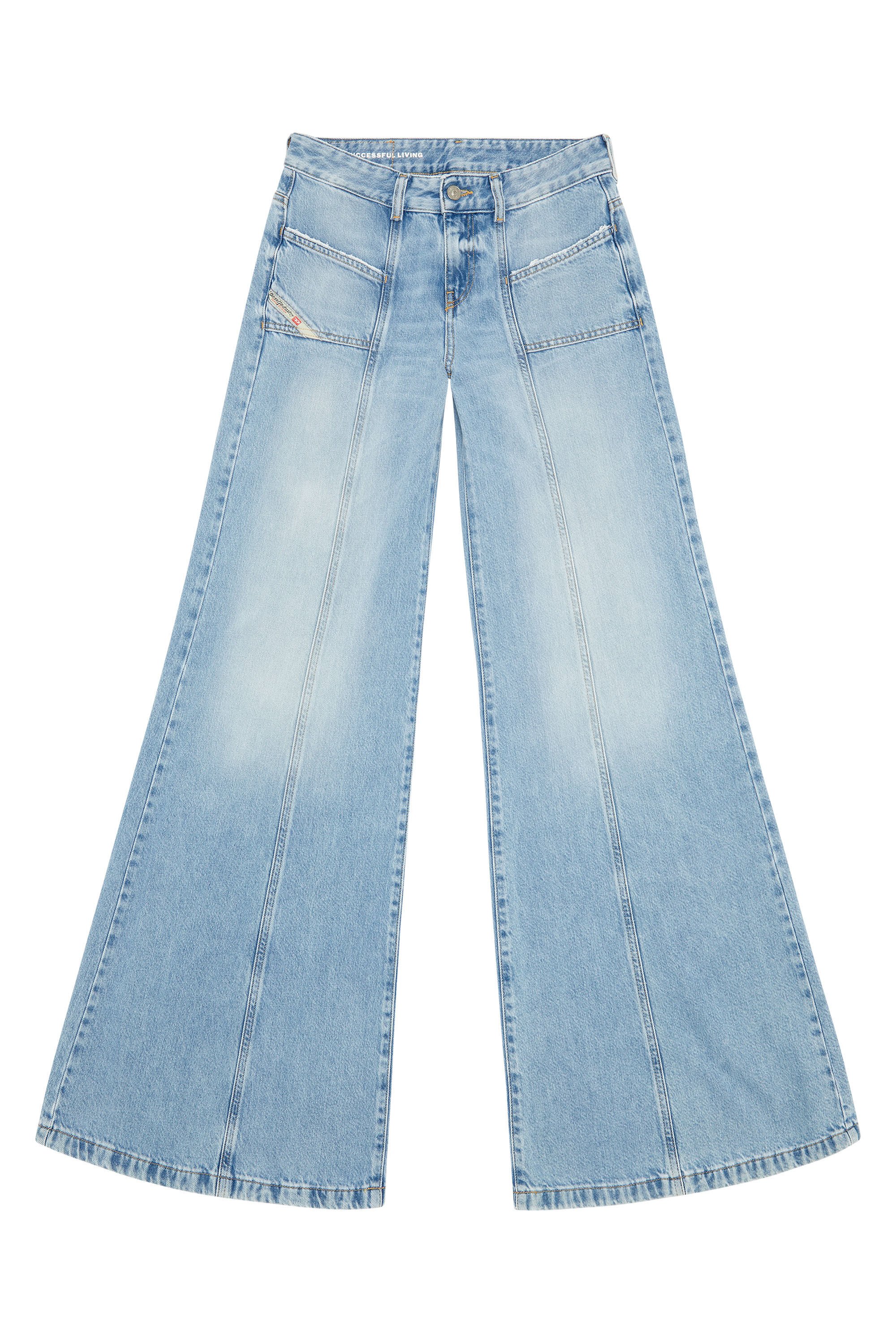 Diesel - Bootcut and Flare Jeans D-Akii 09J88, Azul Claro - Image 2