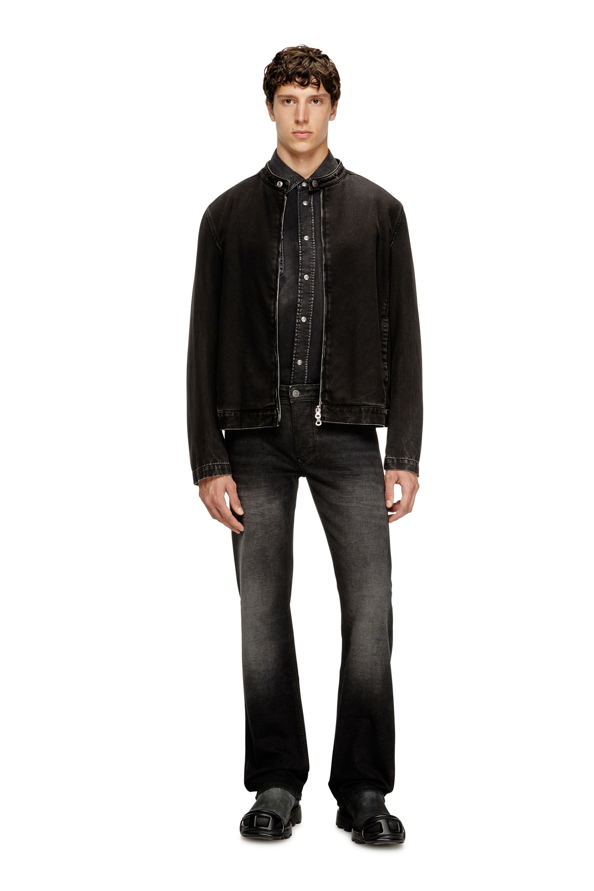 Diesel - Regular Jeans 1985 Larkee 0DBDT Hombre, Negro/Gris oscuro - 1
