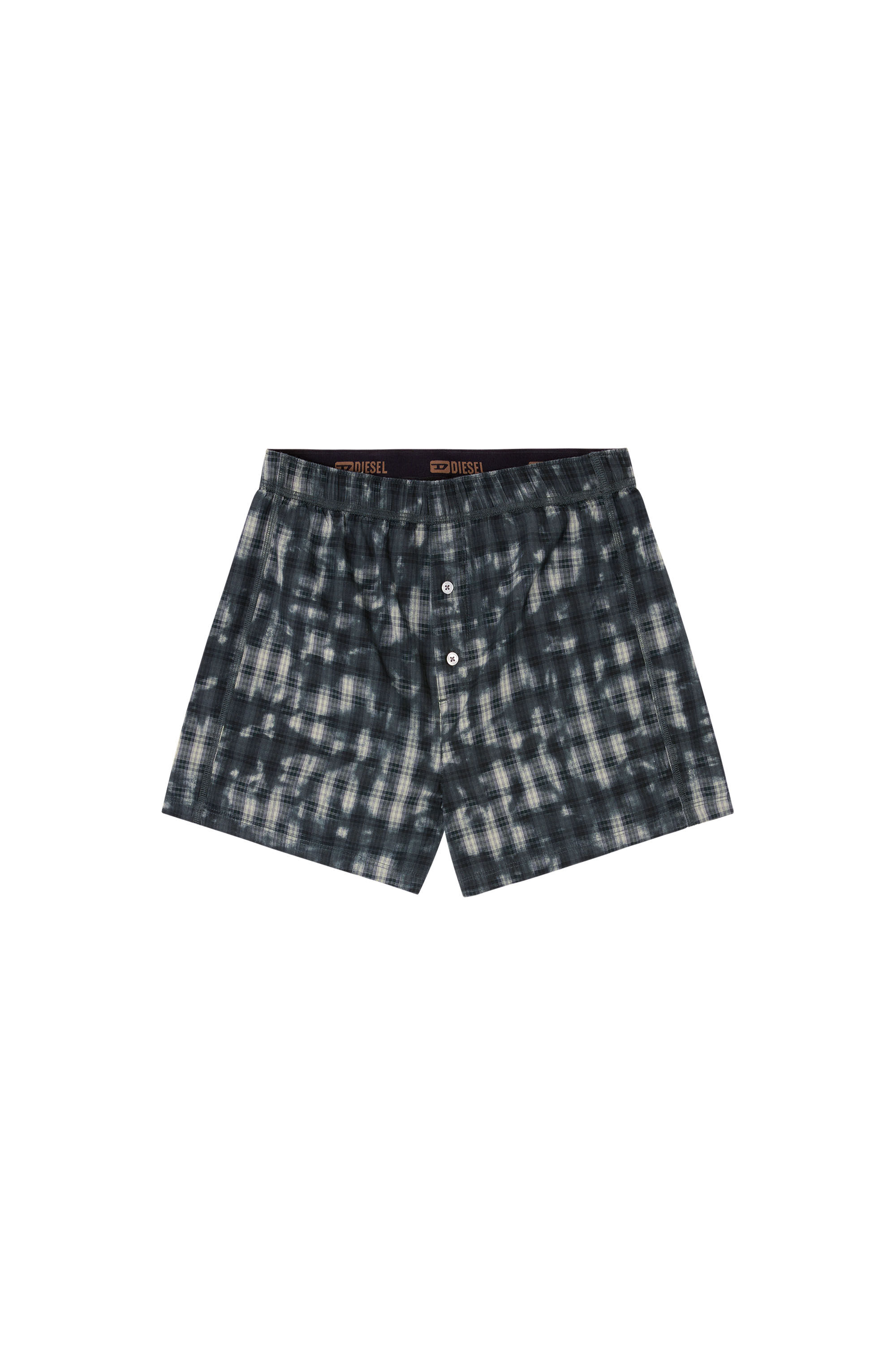 Diesel - STARK-UTLT, Bóxers con estampado de cuadros Unisex in Verde - 2