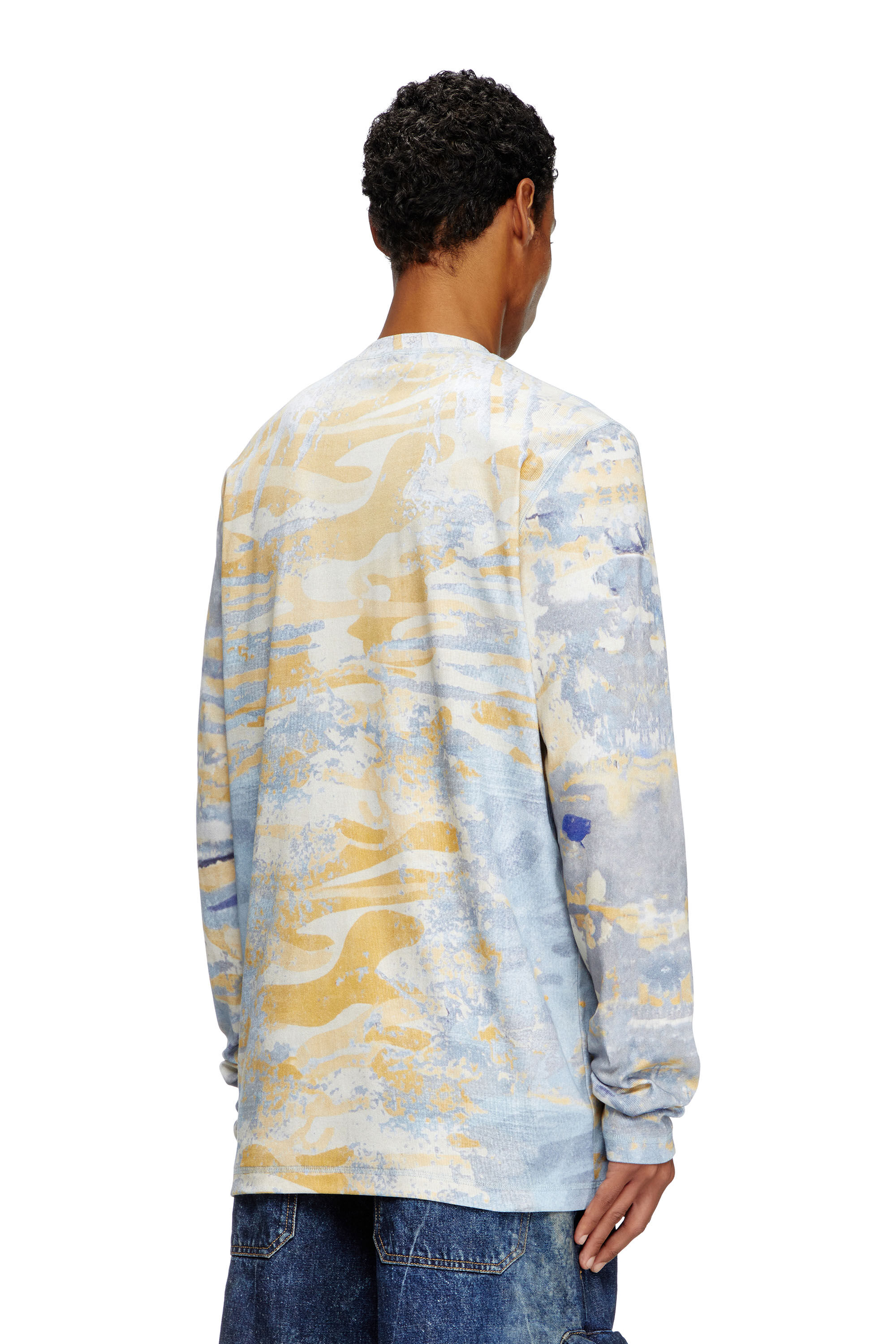 Diesel - T-JUSER-DD, Top abotonado con estampado de camuflaje Unisex in Multicolor - 4