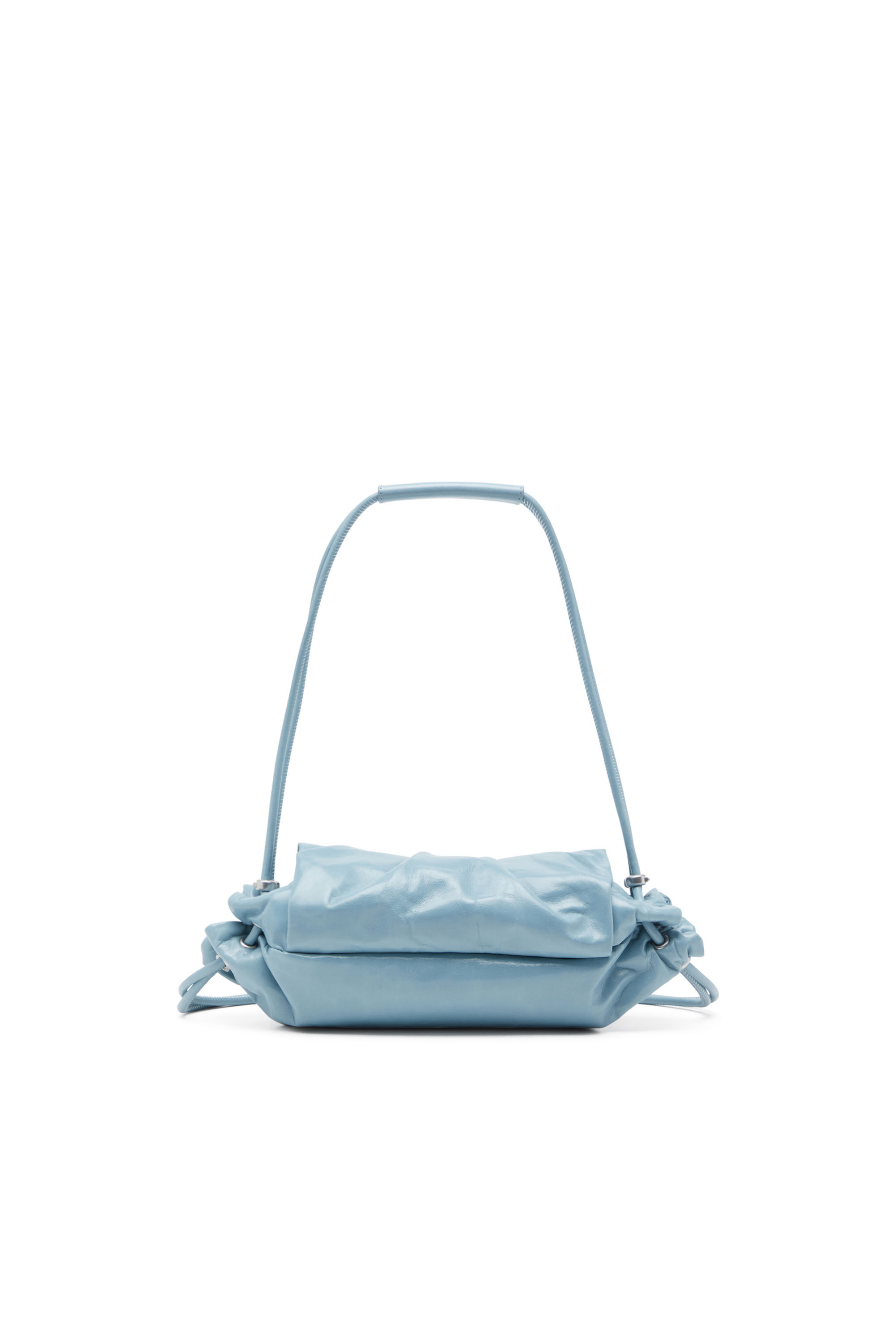 Diesel - SCRUNCH-D SHOULDER S, Scrunch-D S-Bolso de hombro de cuero arrugado Mujer in Azul marino - 3