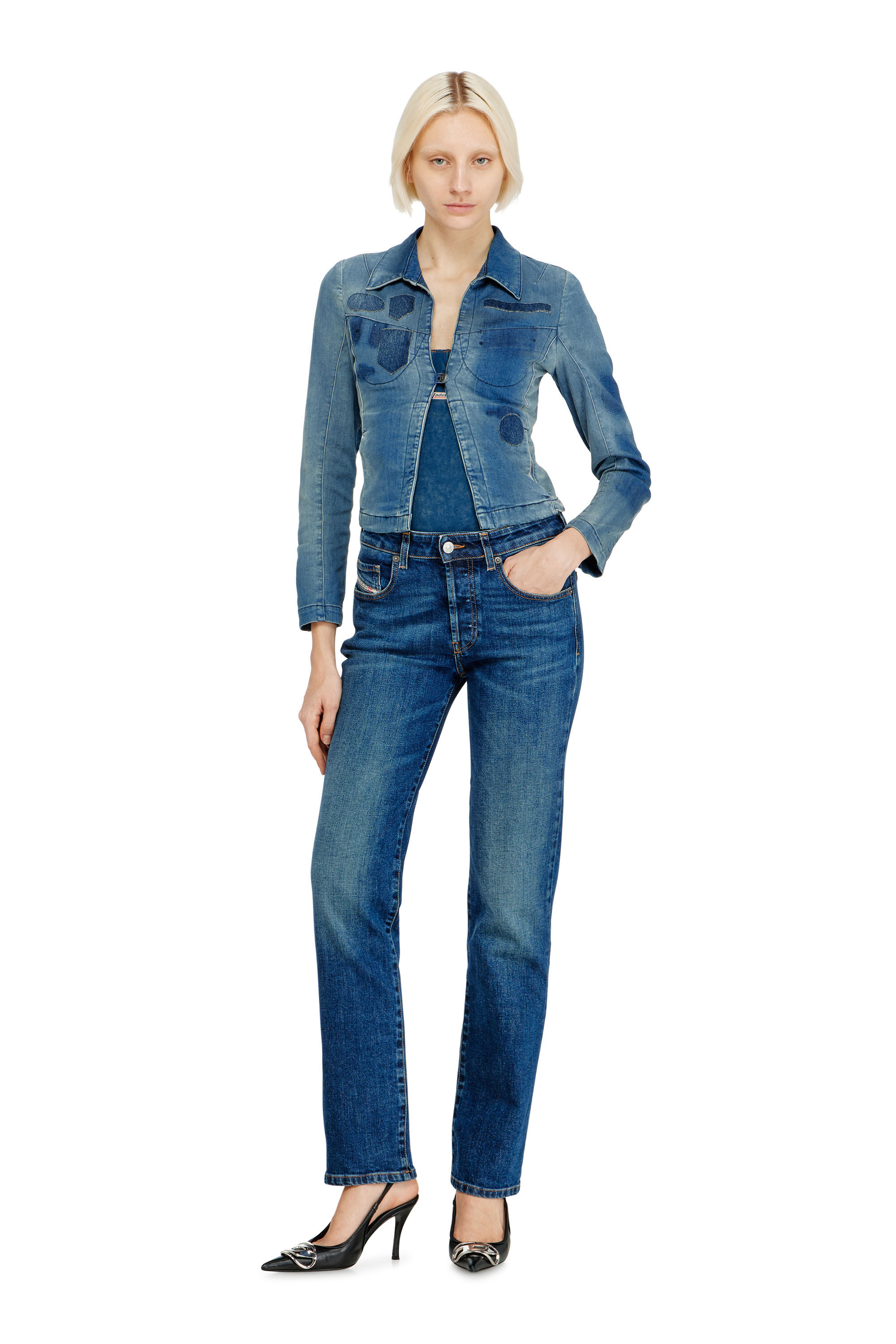 Diesel - Regular Jeans 1989 D-Mine 09I28 Mujer, Azul Oscuro - 1