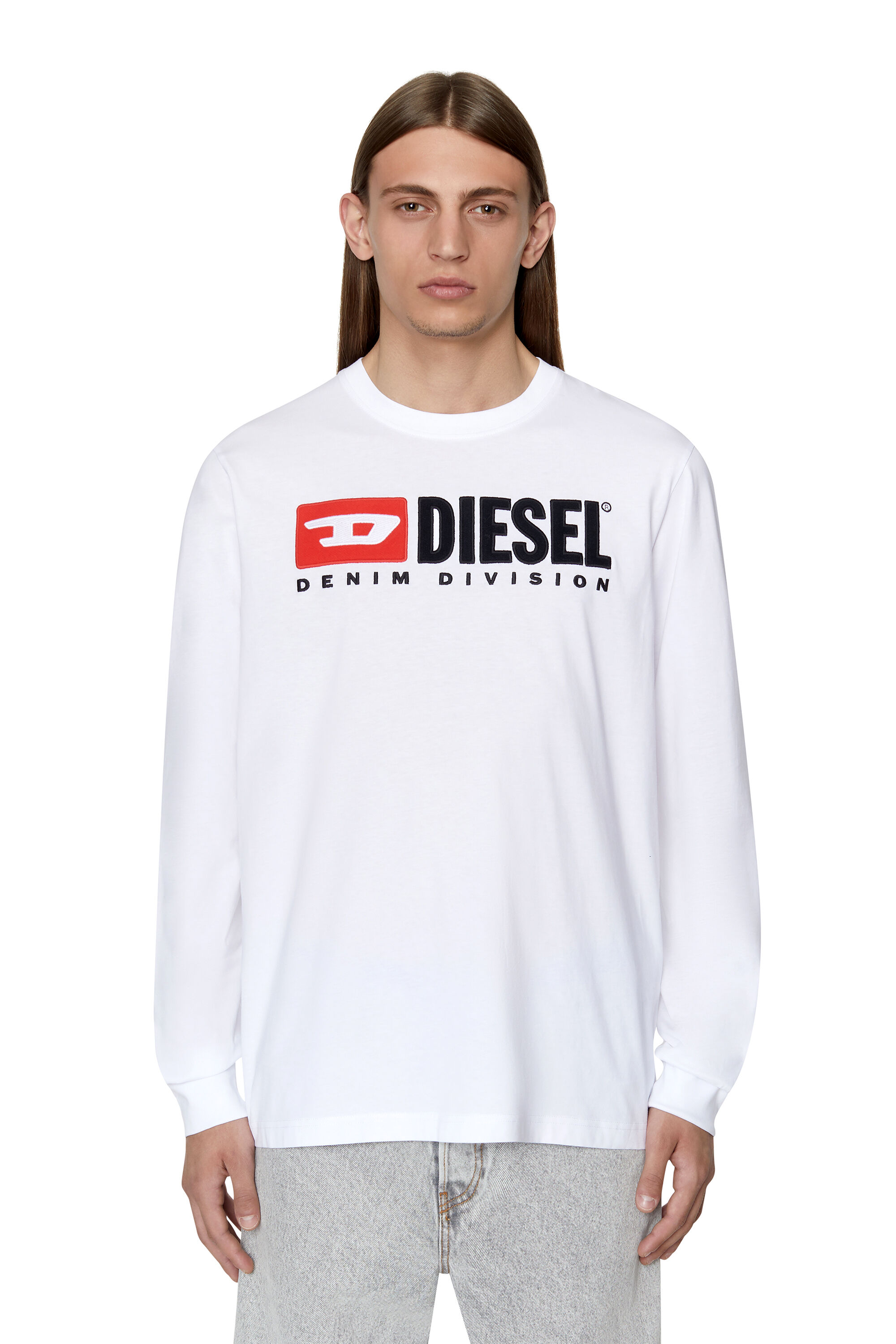 Diesel - T-JUST-LS-DIV, Blanco - Image 3