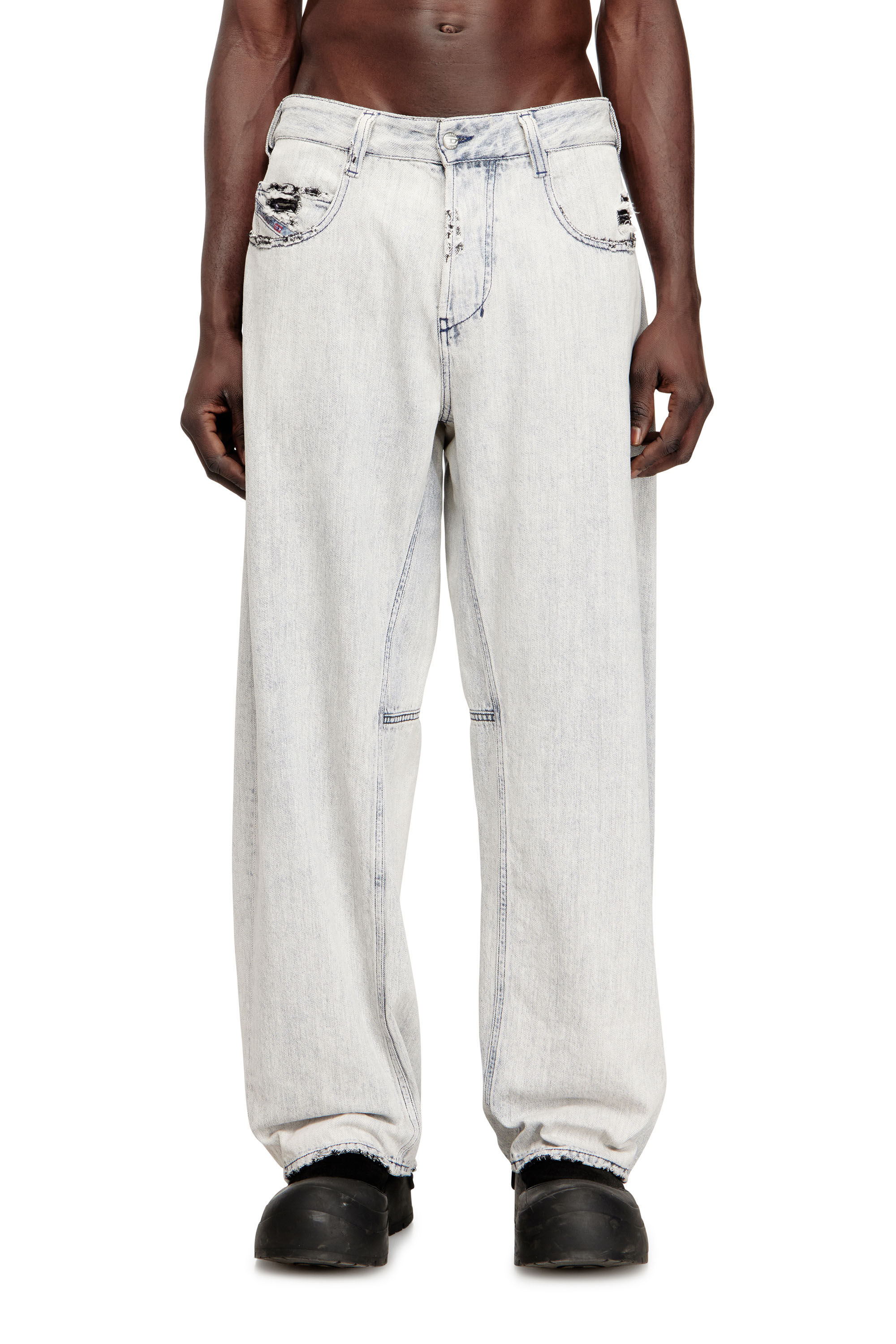 Diesel - Relaxed Jeans 1997 D-Enim-M 068UR Unisex, Azul Claro - 3