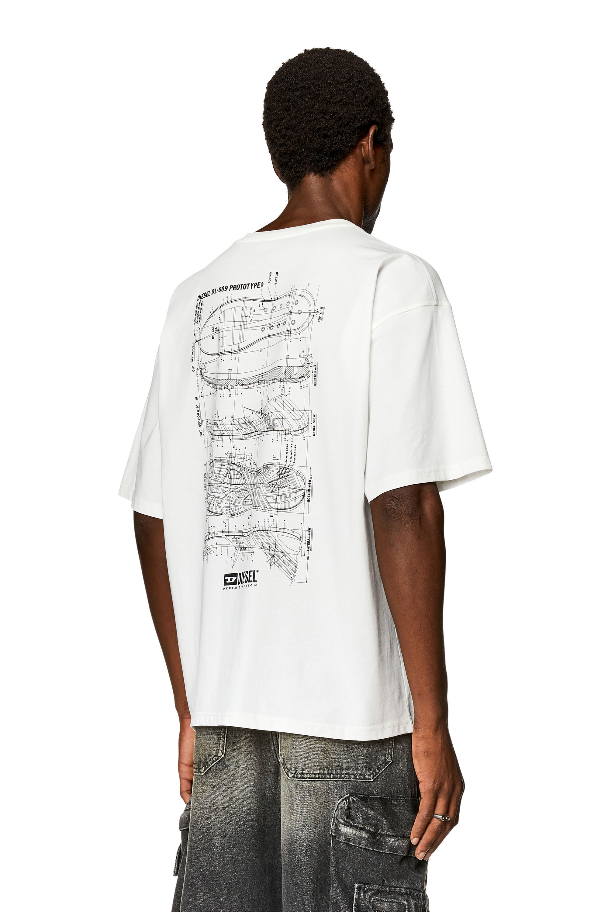 Diesel - T-BOXT-N2, Hombre Camiseta con estampado de deportiva Prototype in Blanco - Image 4