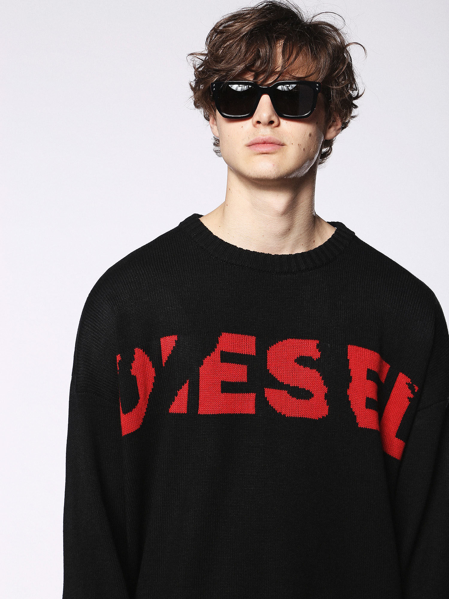 Diesel - DL0253, Gafas con hendidura interna Hombre in Negro - 4