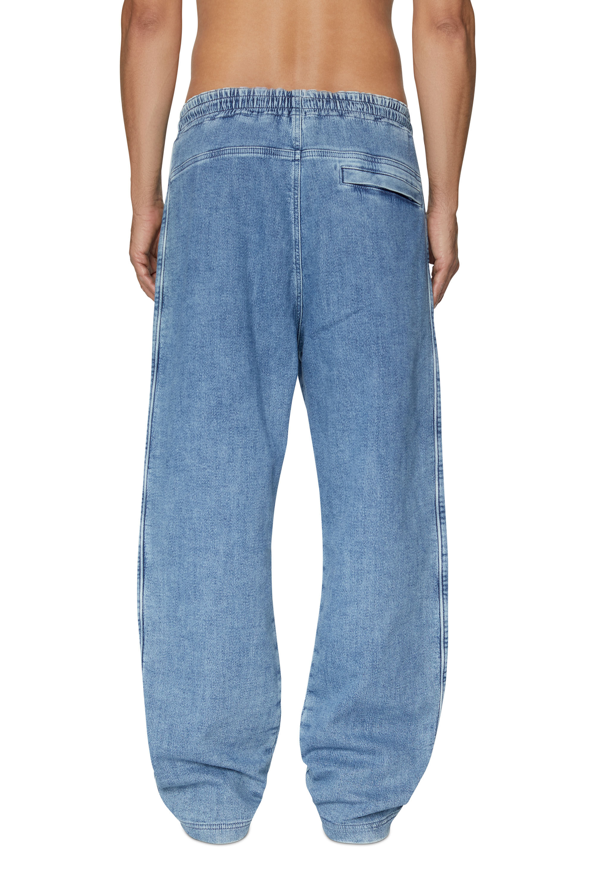 D MARTIANS TRACK DENIM Man Straight light blue Jeans Diesel