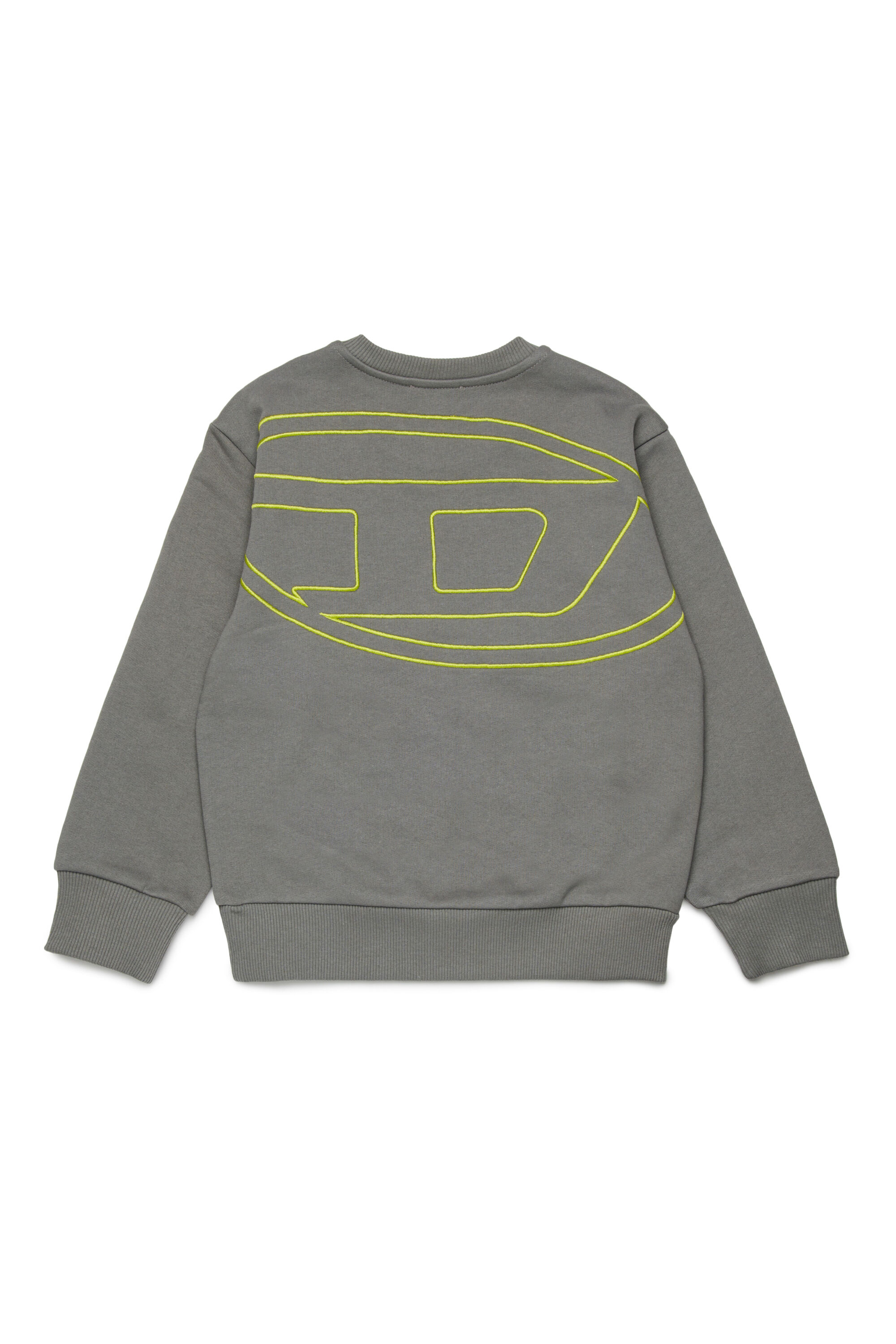 Diesel - SROBMEGOVALD OVER, Sudadera con bordado Oval D mega Hombre in Gris - 2